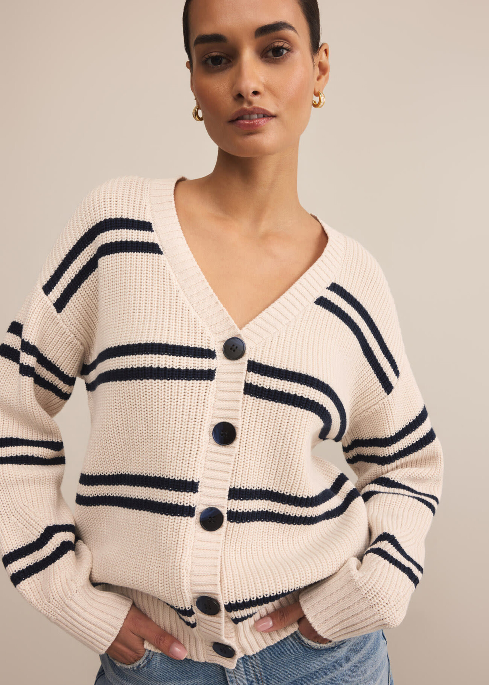 Z SUPPLY Boyfriend Striped Cardigan