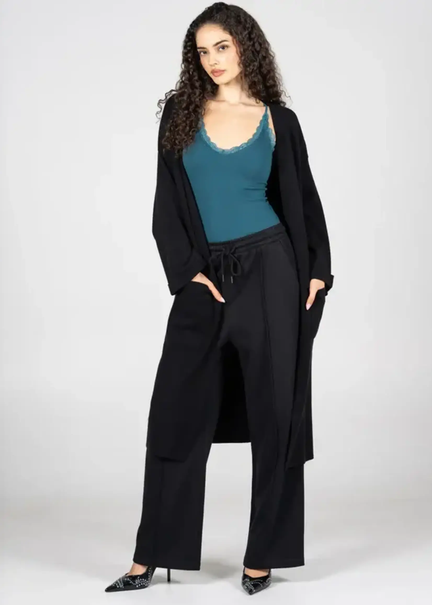 C'est Moi Clothing Viscose Blend Knit Long Cardigan