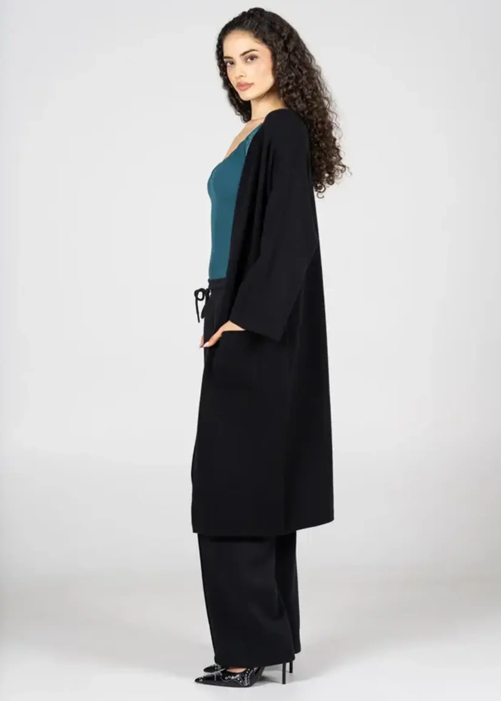 C'est Moi Clothing Viscose Blend Knit Long Cardigan