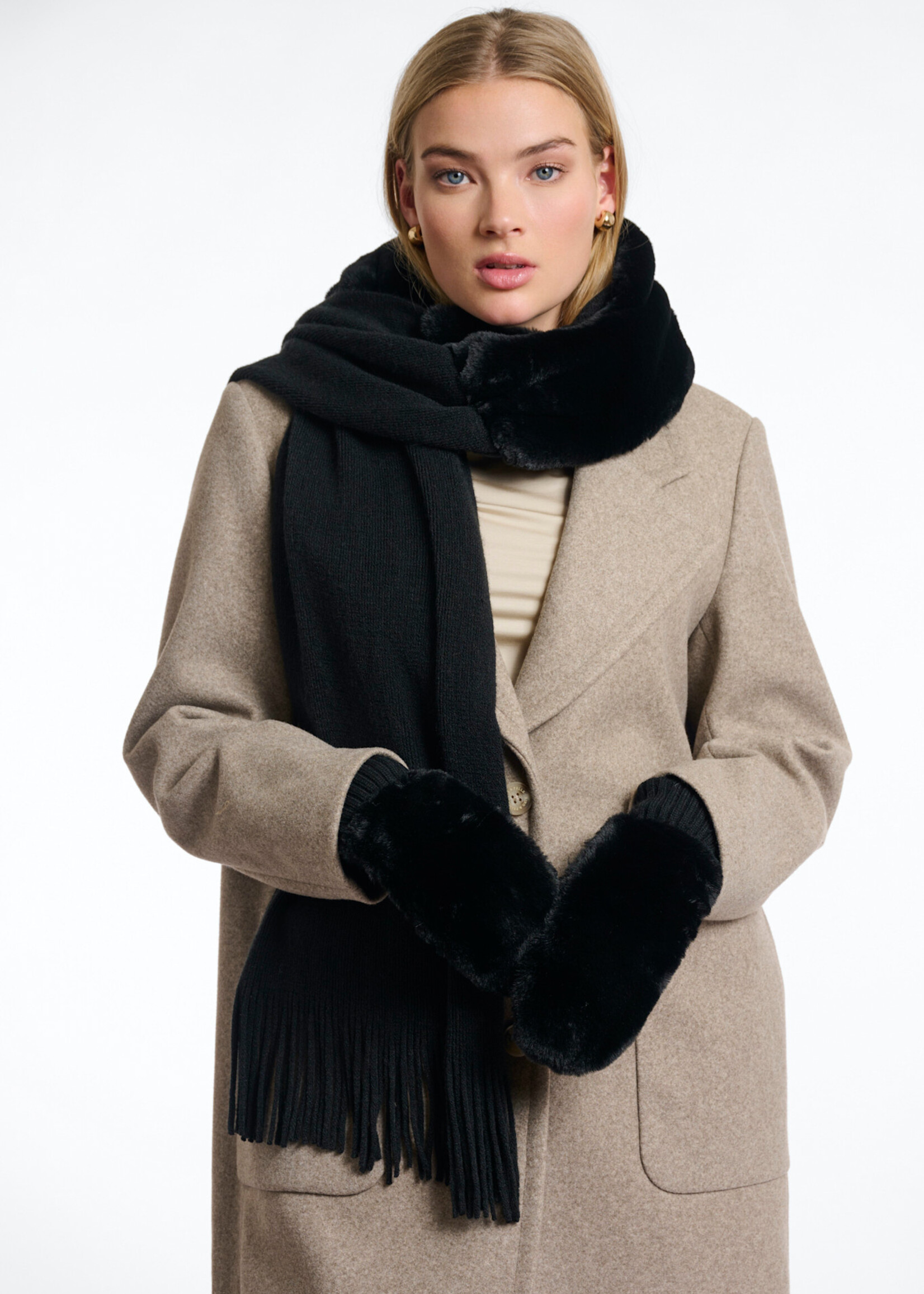 Rino & Pelle OXO Faux Fur Gloves