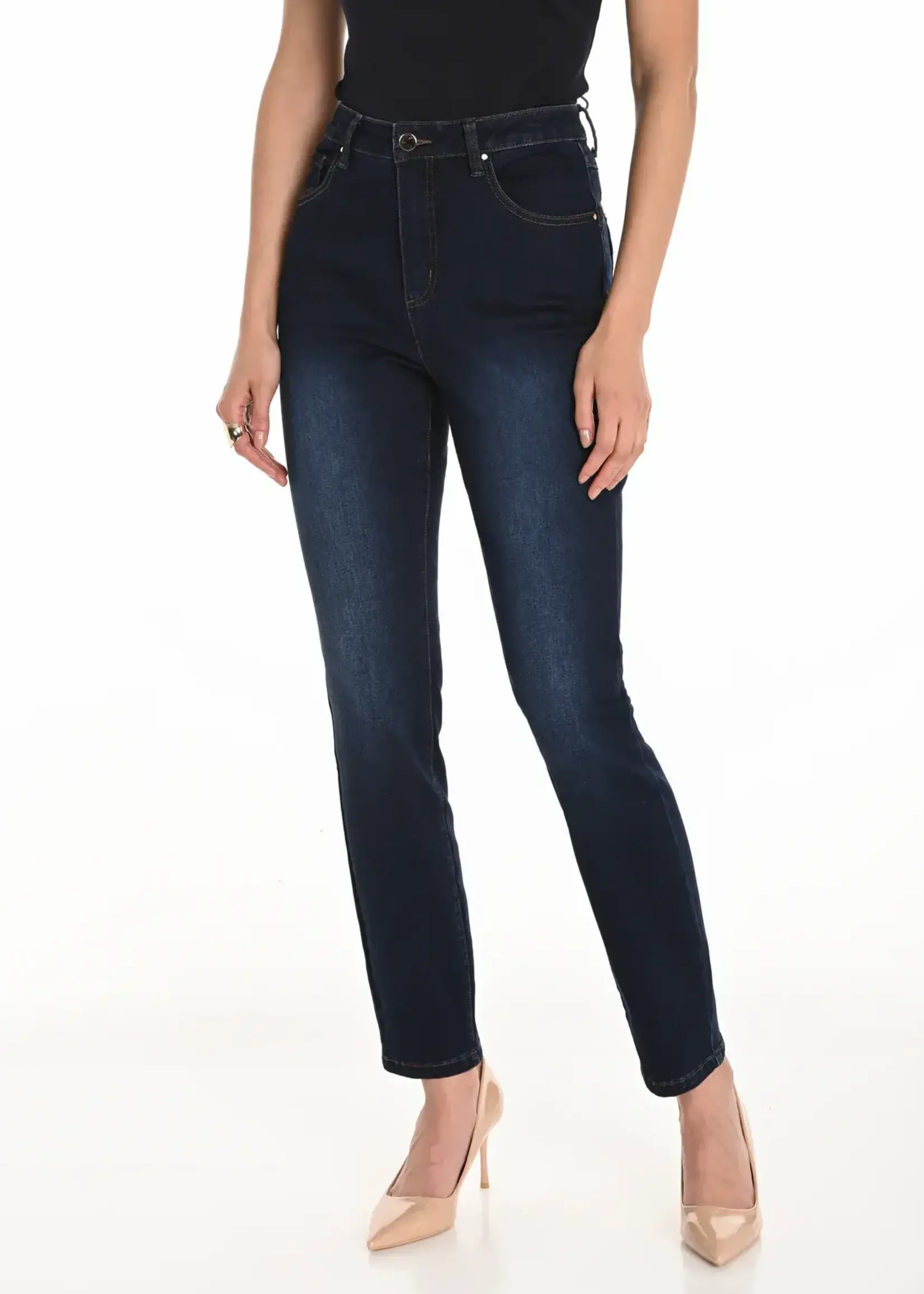 Frank Lyman Denim Jean Slim Straight Leg