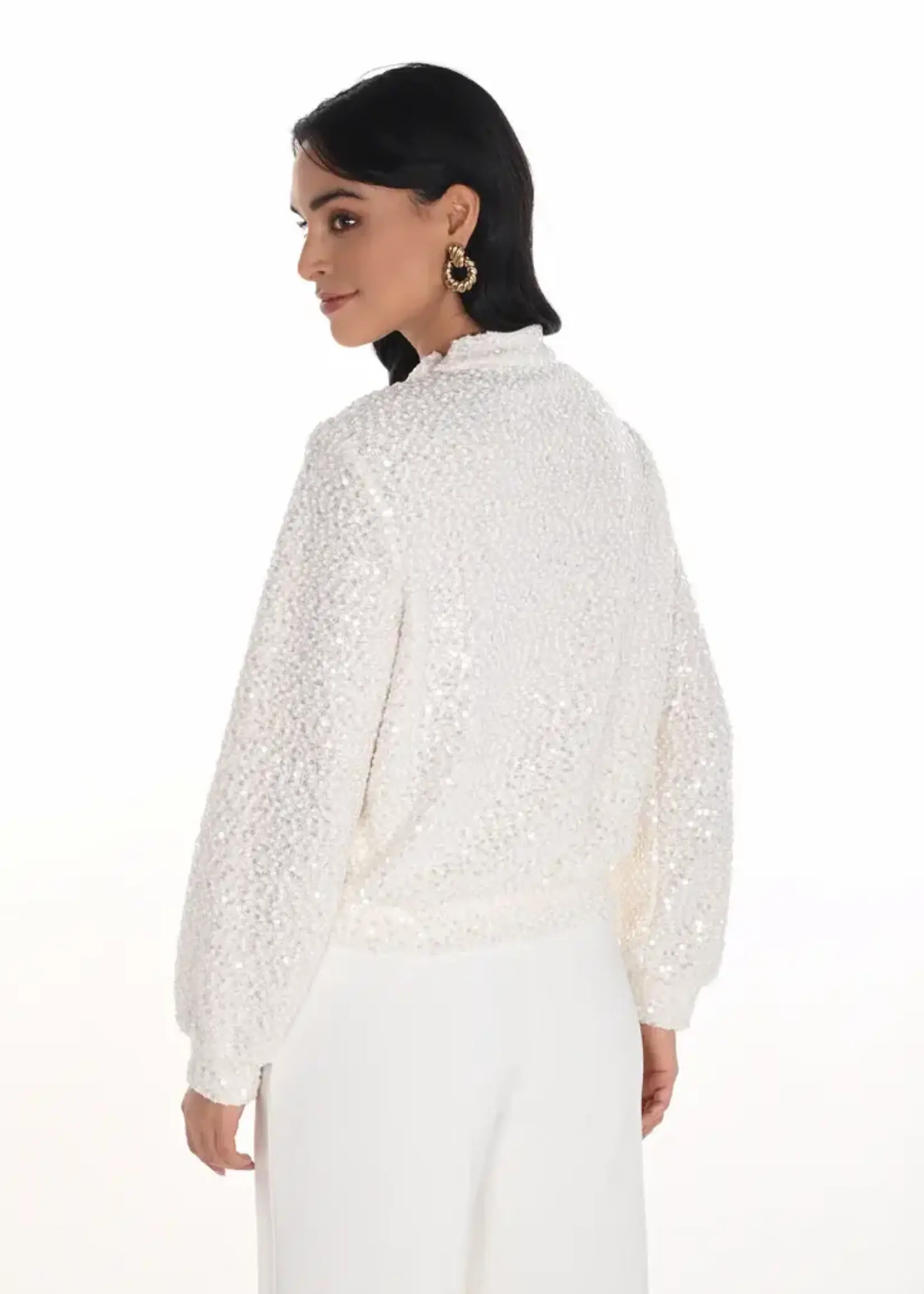 Frank Lyman Textured Bomber Jacket