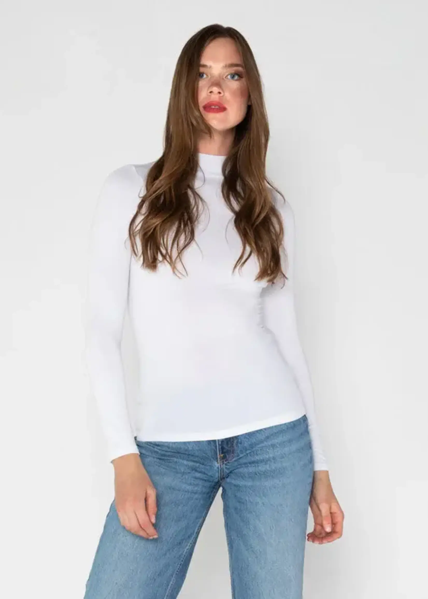C'est Moi Clothing Bamboo Mock Neck Top