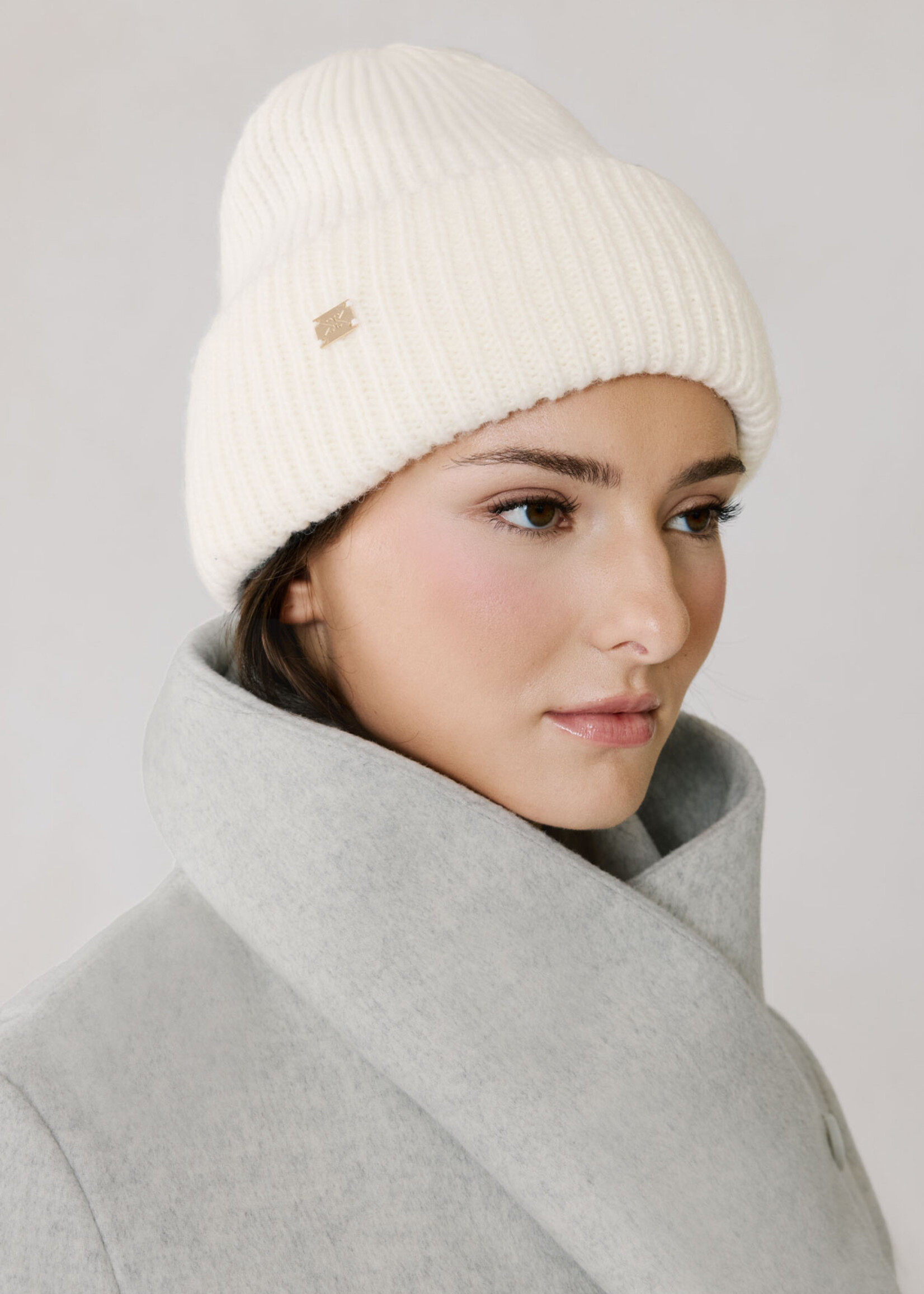 Soia & Kyo JAYA-N Rib-Knit Fuzzy Hat