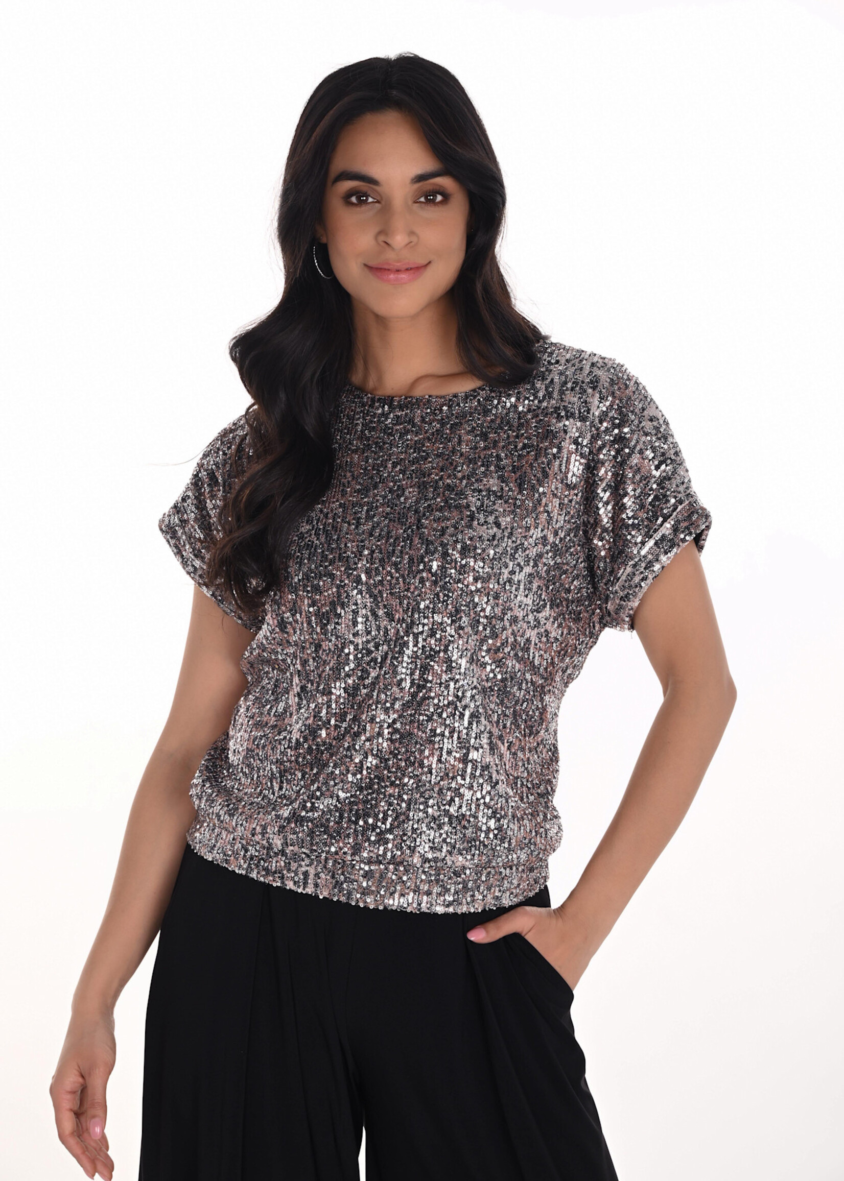 Frank Lyman Sequin Top