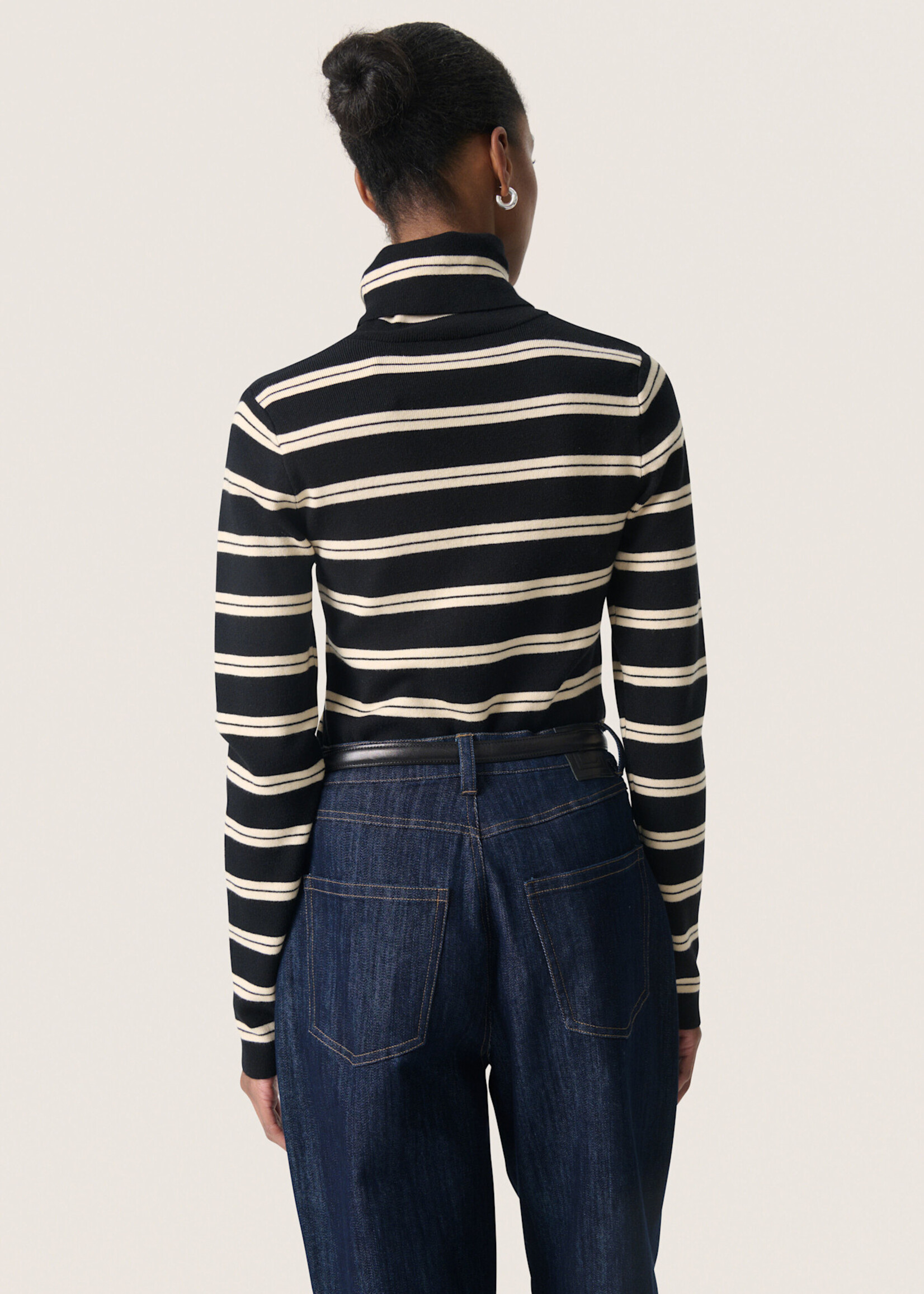 Soaked in Luxury Spina Striped Rollneck