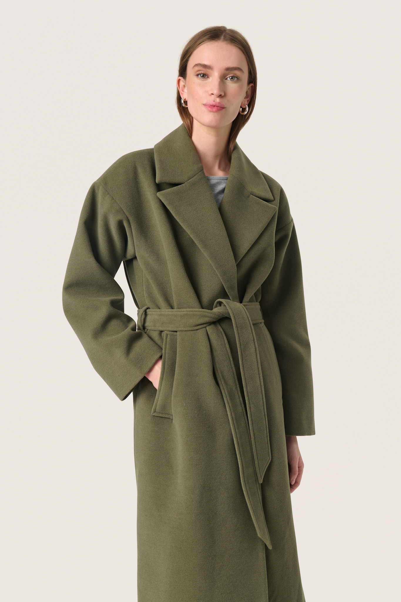 Rubie Belted Coat - Evelyn Lane Clothing Co.