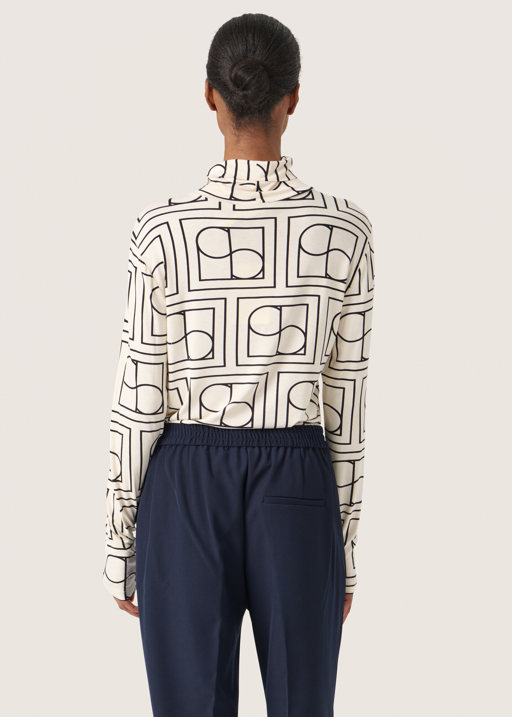 Soaked in Luxury Hanadi Printed Rollneck