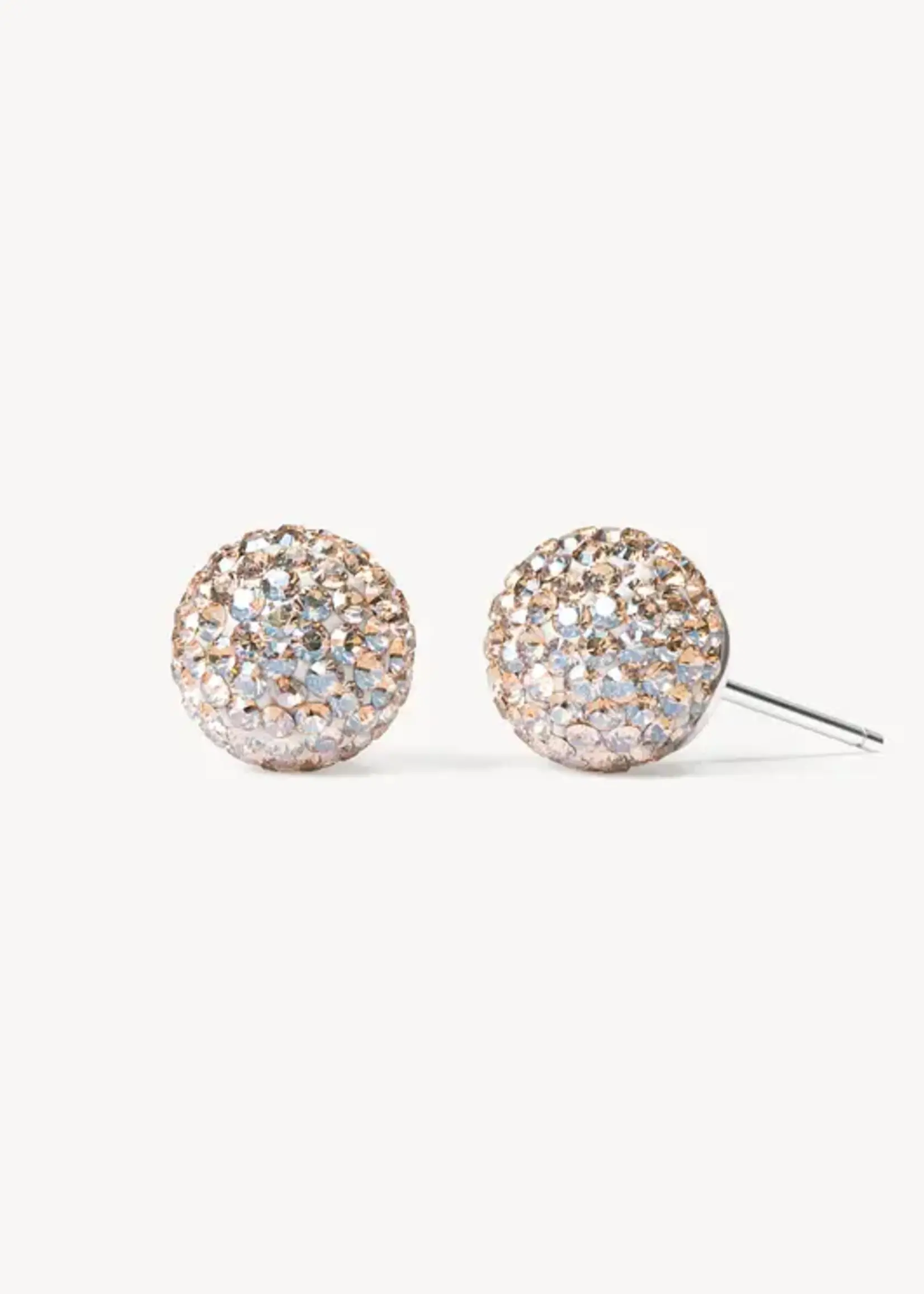 Hillberg & Berk Champagne Sparkle Ball™ Stud Earrings