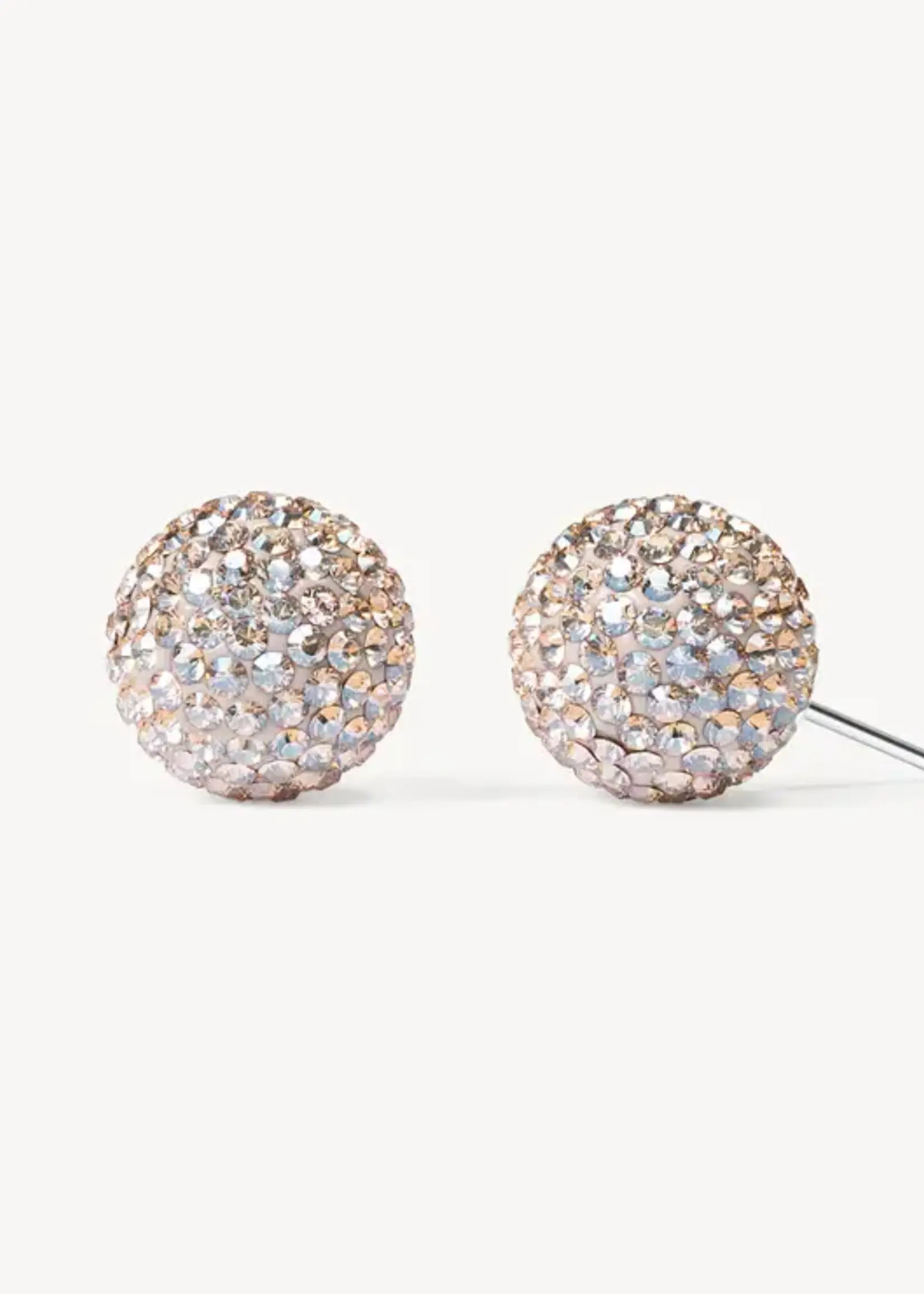 Hillberg & Berk Champagne Sparkle Ball™ Stud Earrings