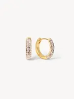 Hillberg & Berk Champagne Always On Sparkle Hoop Earring