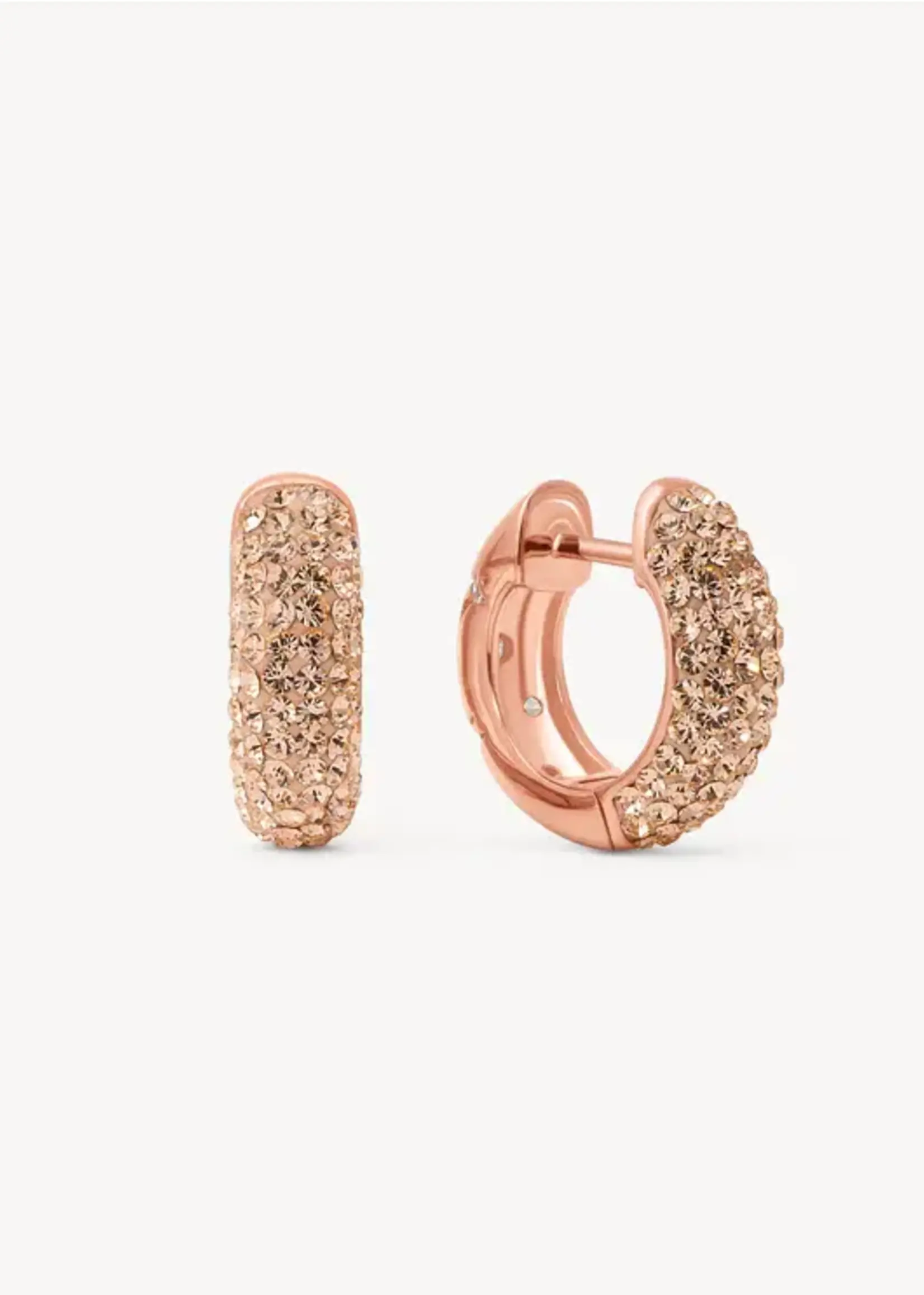 Hillberg & Berk Starburst Sparkle Reversible Hoop Earrings