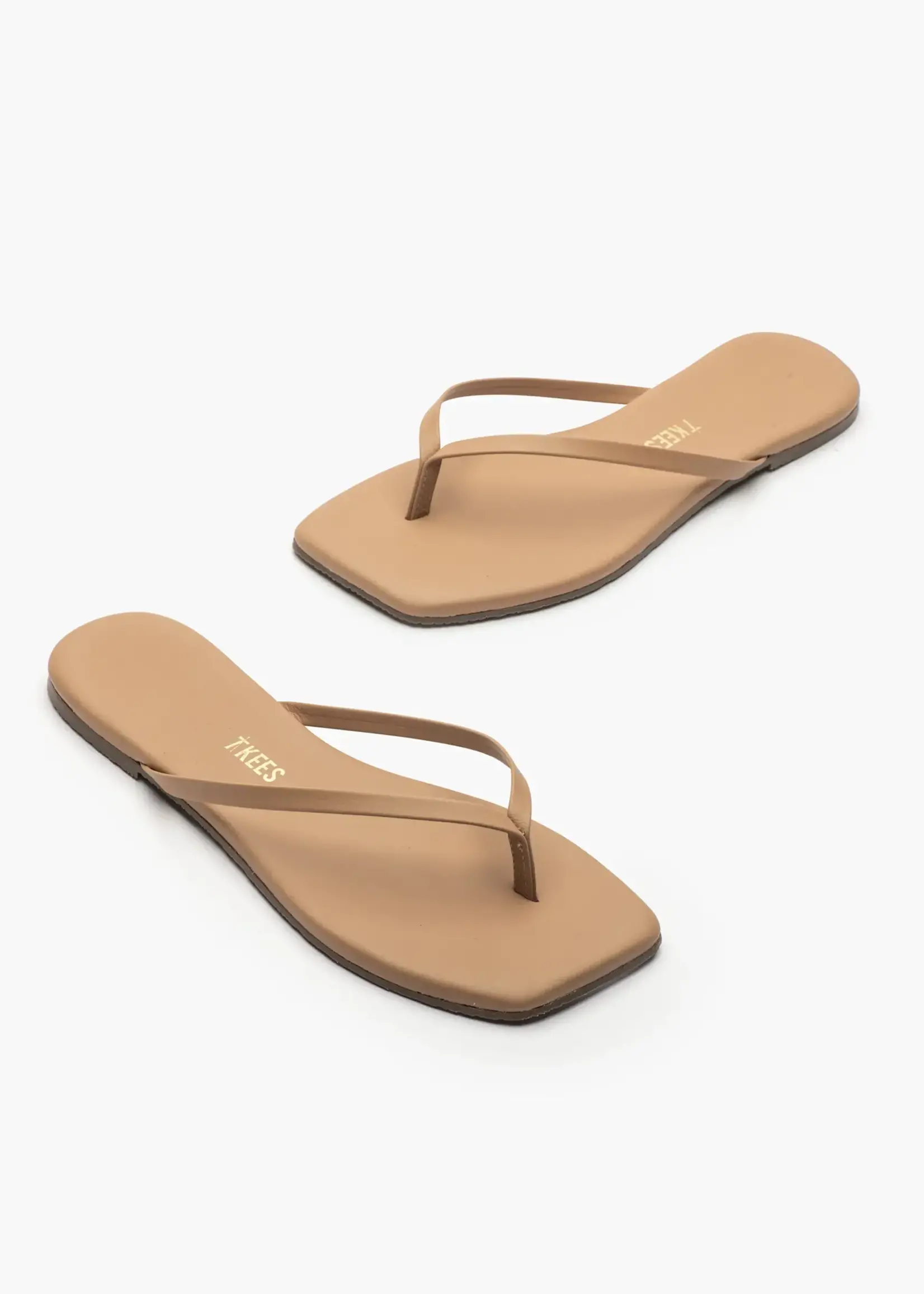 TKEES Square Toe Lily Flip Flop