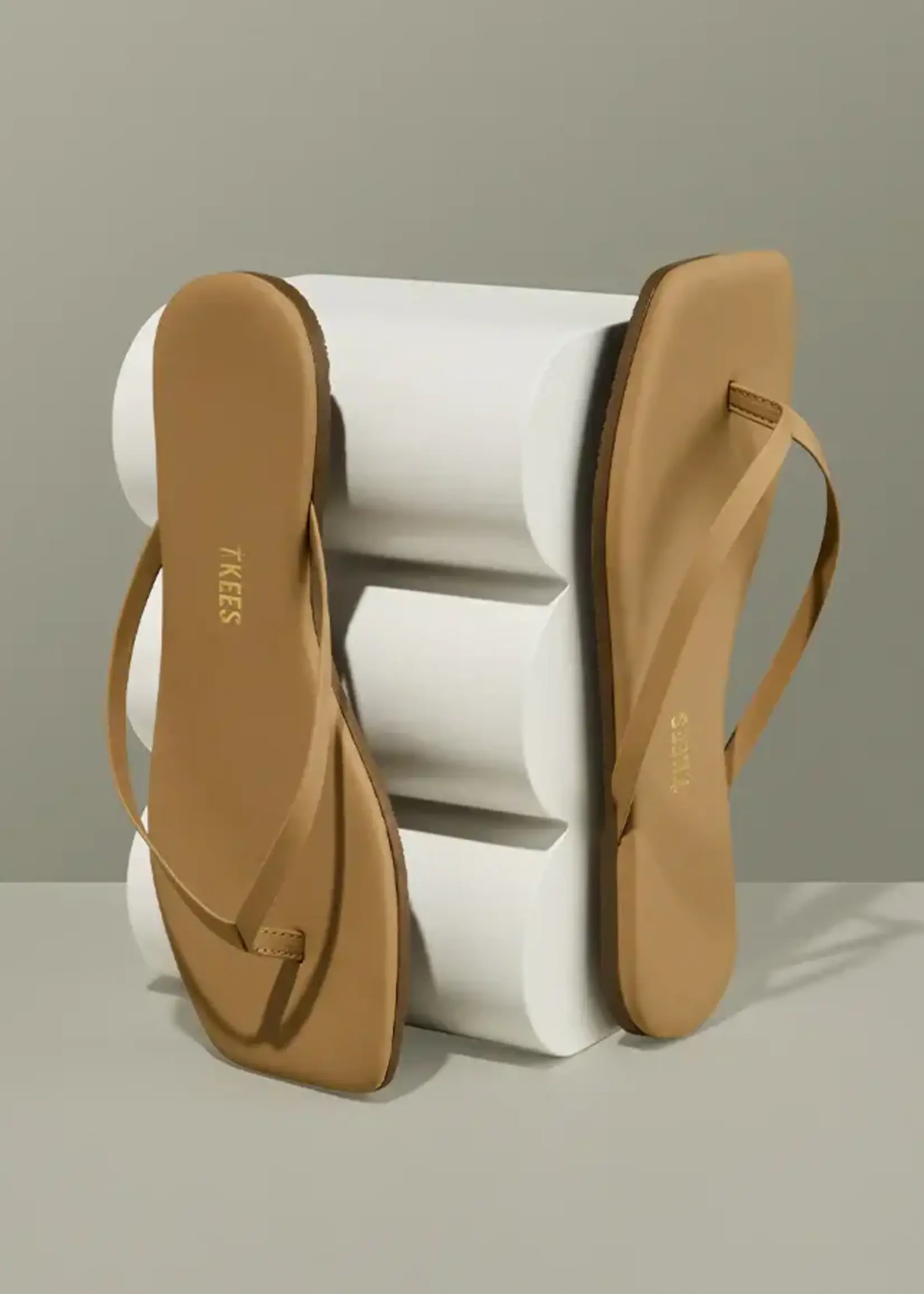 TKEES Square Toe Lily Flip Flop