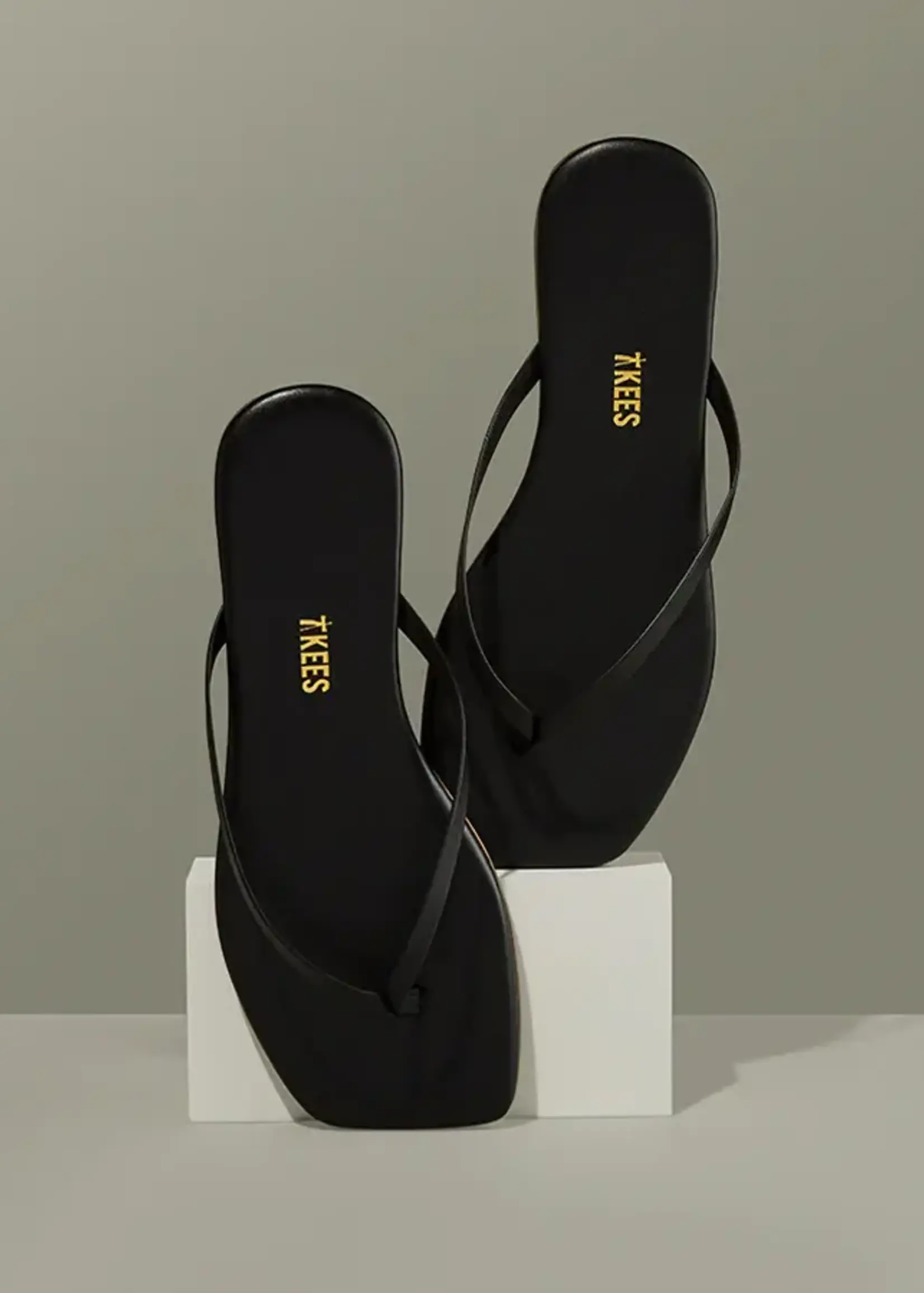 TKEES Square Toe Lily Flip Flop