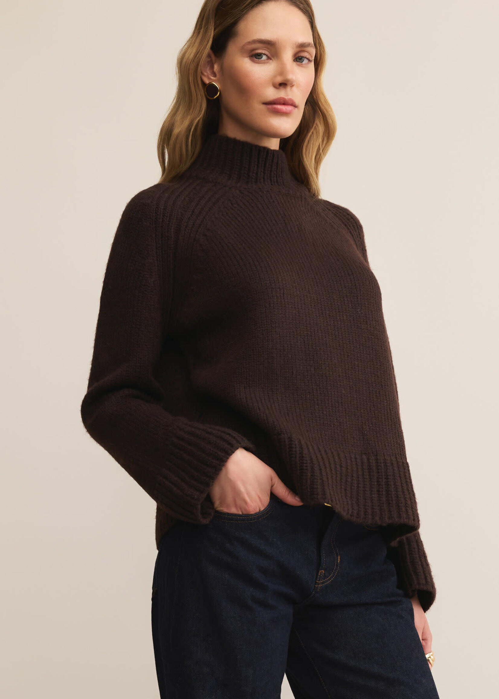 Z SUPPLY Emerge Funnel Neck Sweater