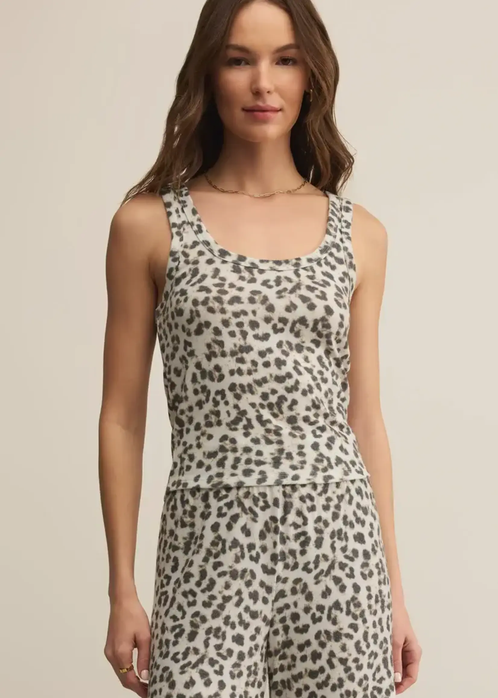 Z SUPPLY Luxe Leopard Tank