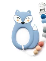 Little Cheeks FOX Teether & Clip