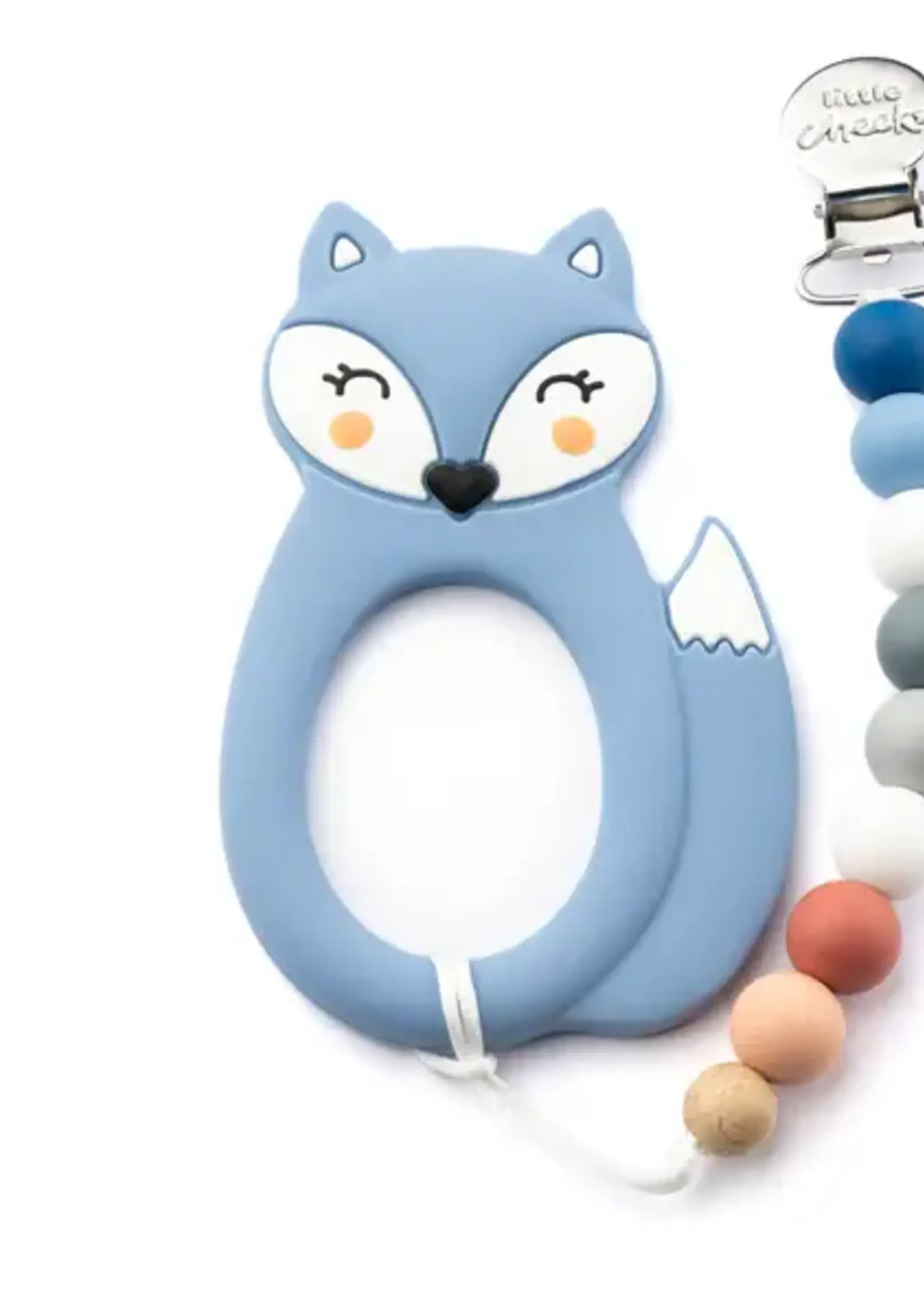 Little Cheeks FOX Teether & Clip