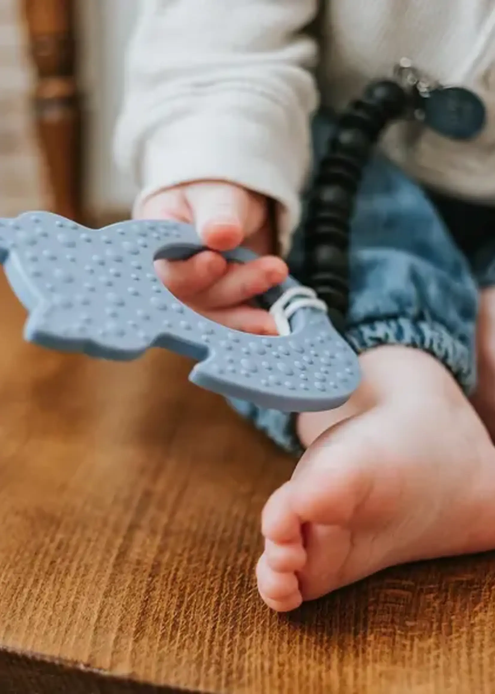 Little Cheeks FOX Teether & Clip