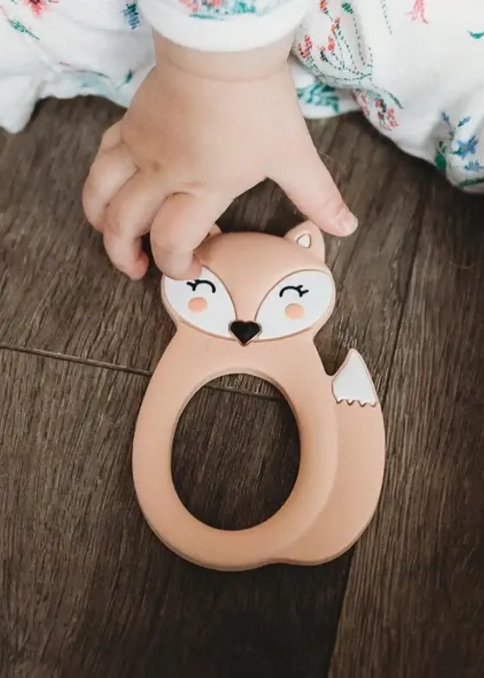 Little Cheeks FOX Teether & Clip