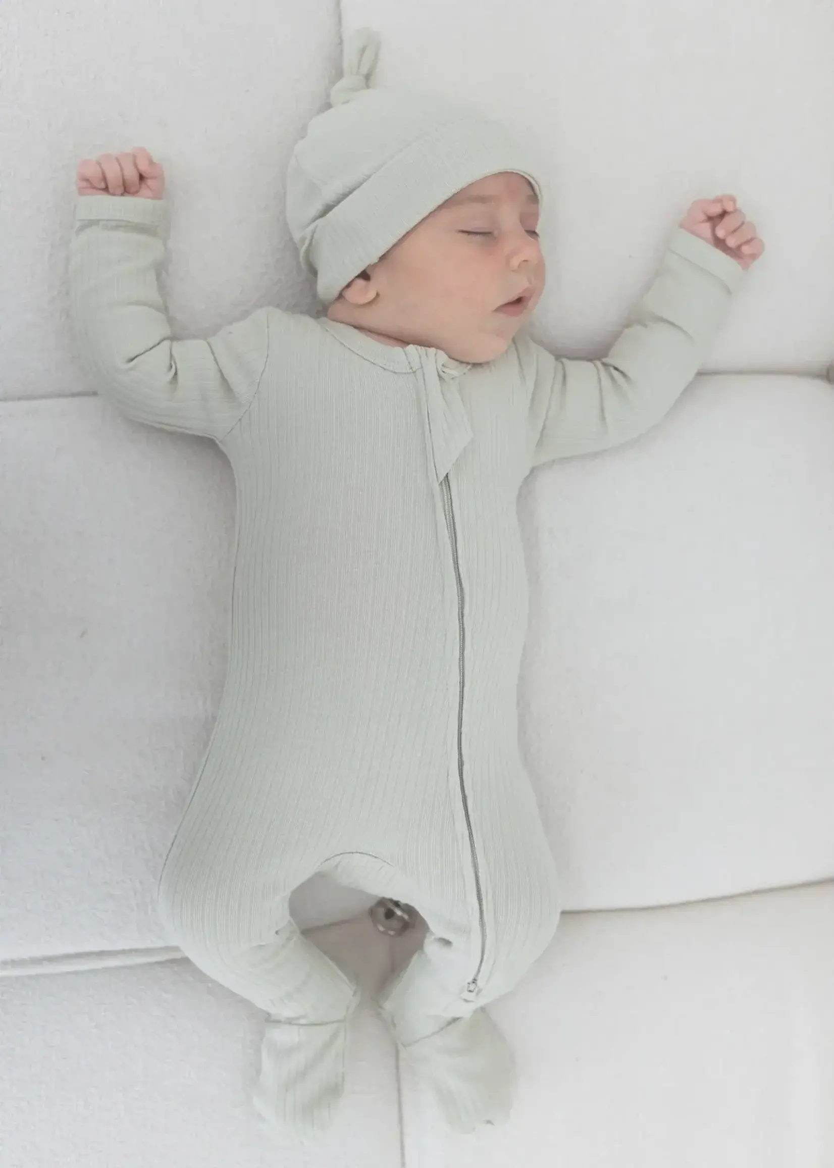 Mila & Co. Ribbed Footie