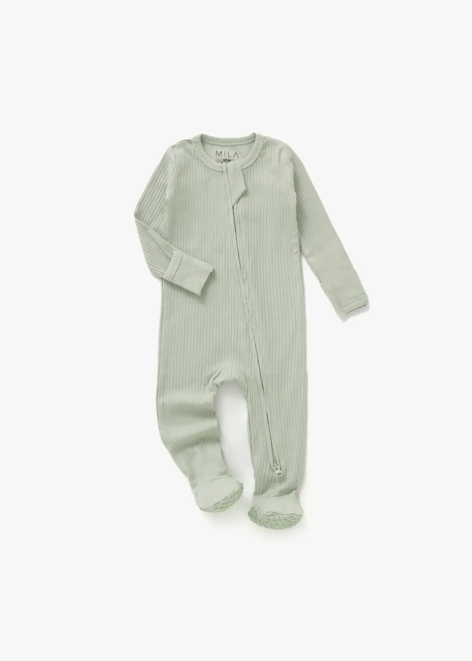 Mila & Co. Ribbed Footie