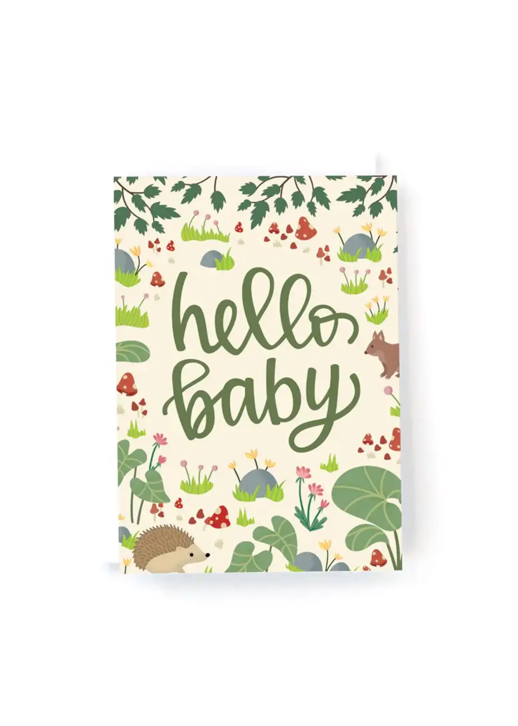 Pedaller Designs Hello Baby Mini Card
