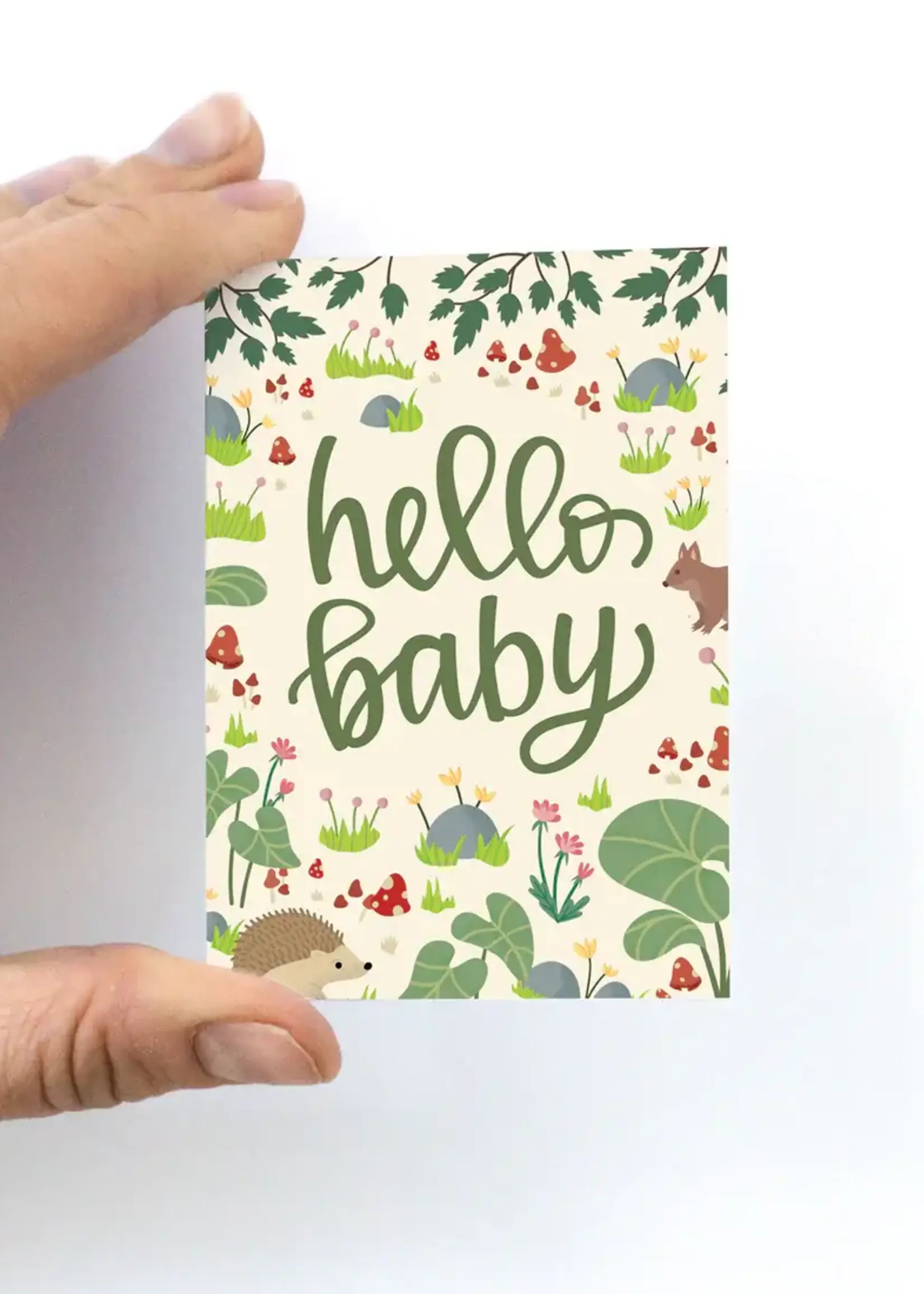 Pedaller Designs Hello Baby Mini Card