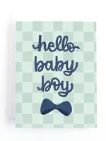Pedaller Designs Hello Baby Boy Card