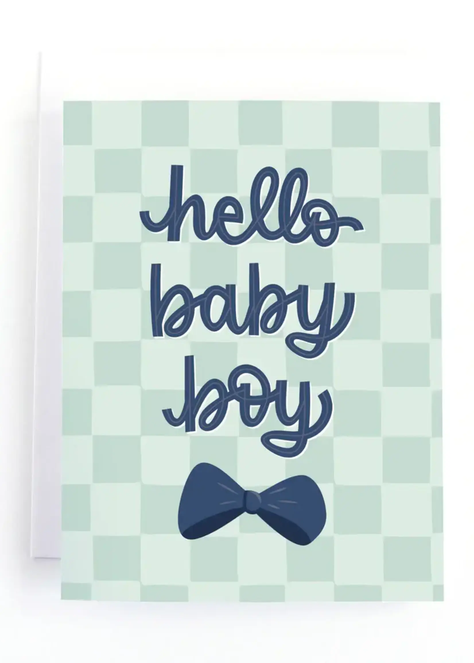 Pedaller Designs Hello Baby Boy Card