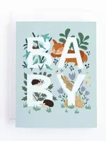 Pedaller Designs Woodland Animals Baby Card