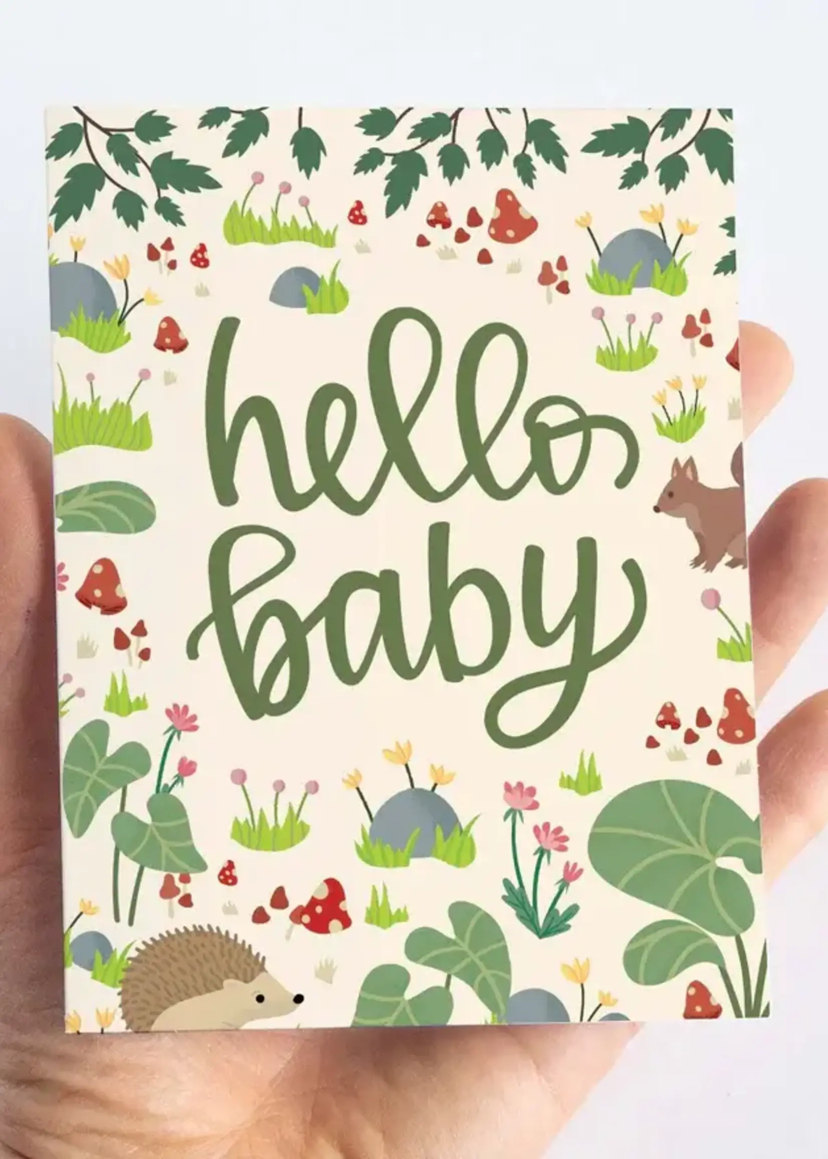 Pedaller Designs Hello Baby Card