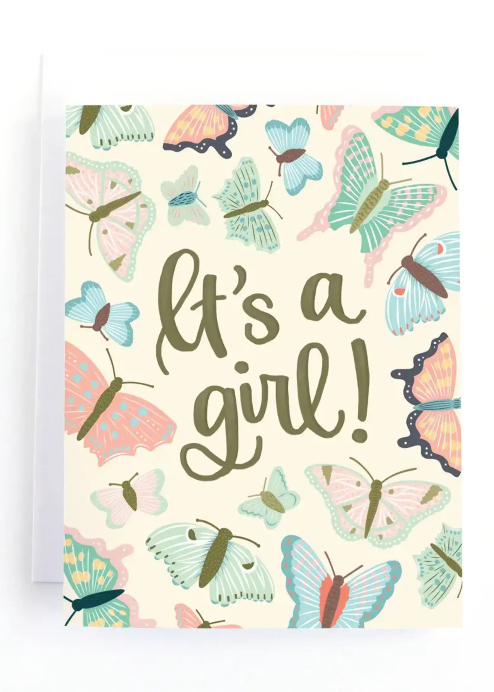 Pedaller Designs It's a Girl Card
