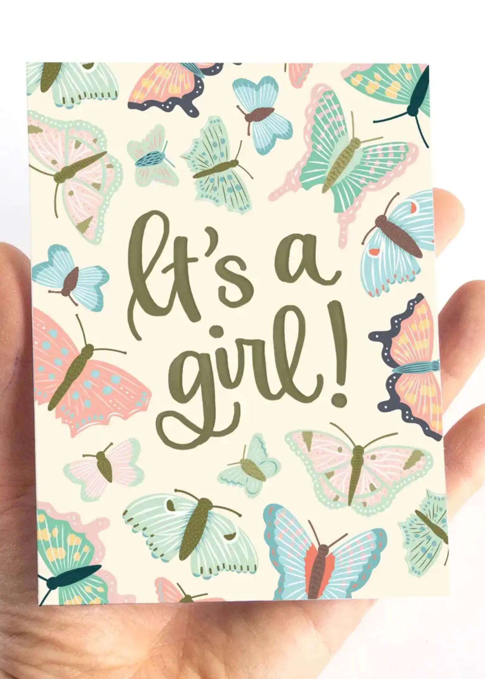 Pedaller Designs It's a Girl Card
