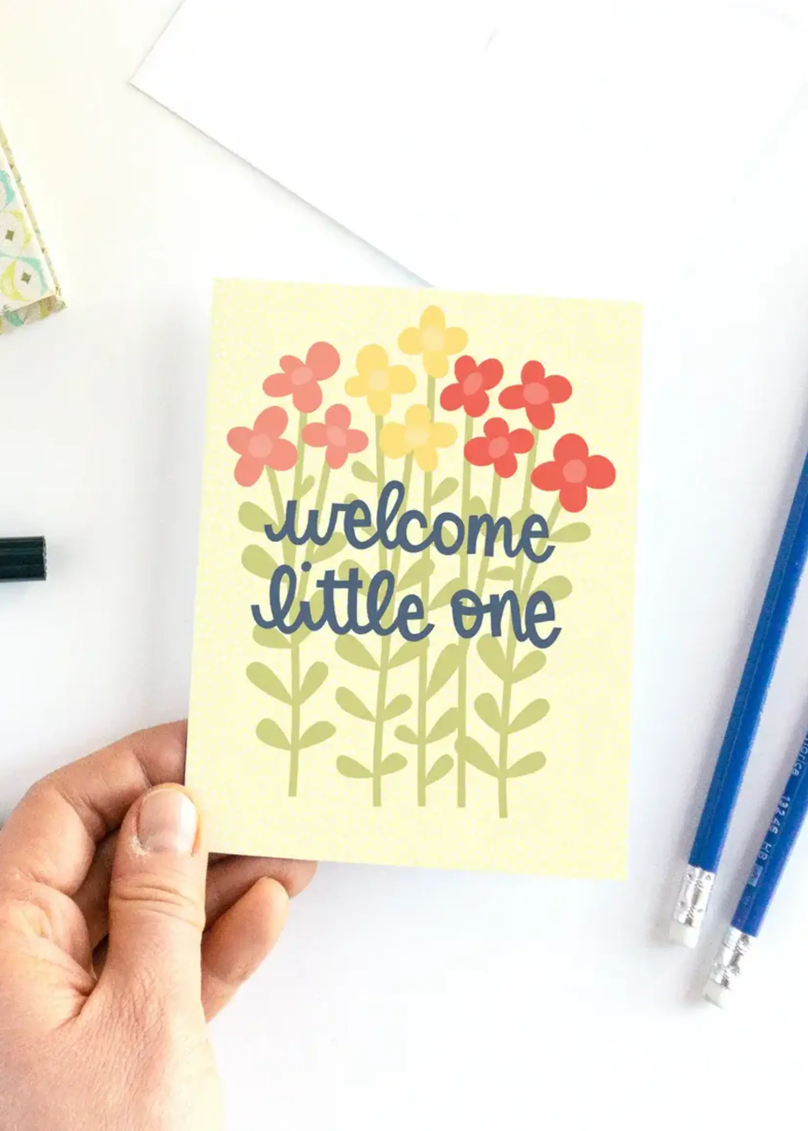 Pedaller Designs Welcome Little One Card
