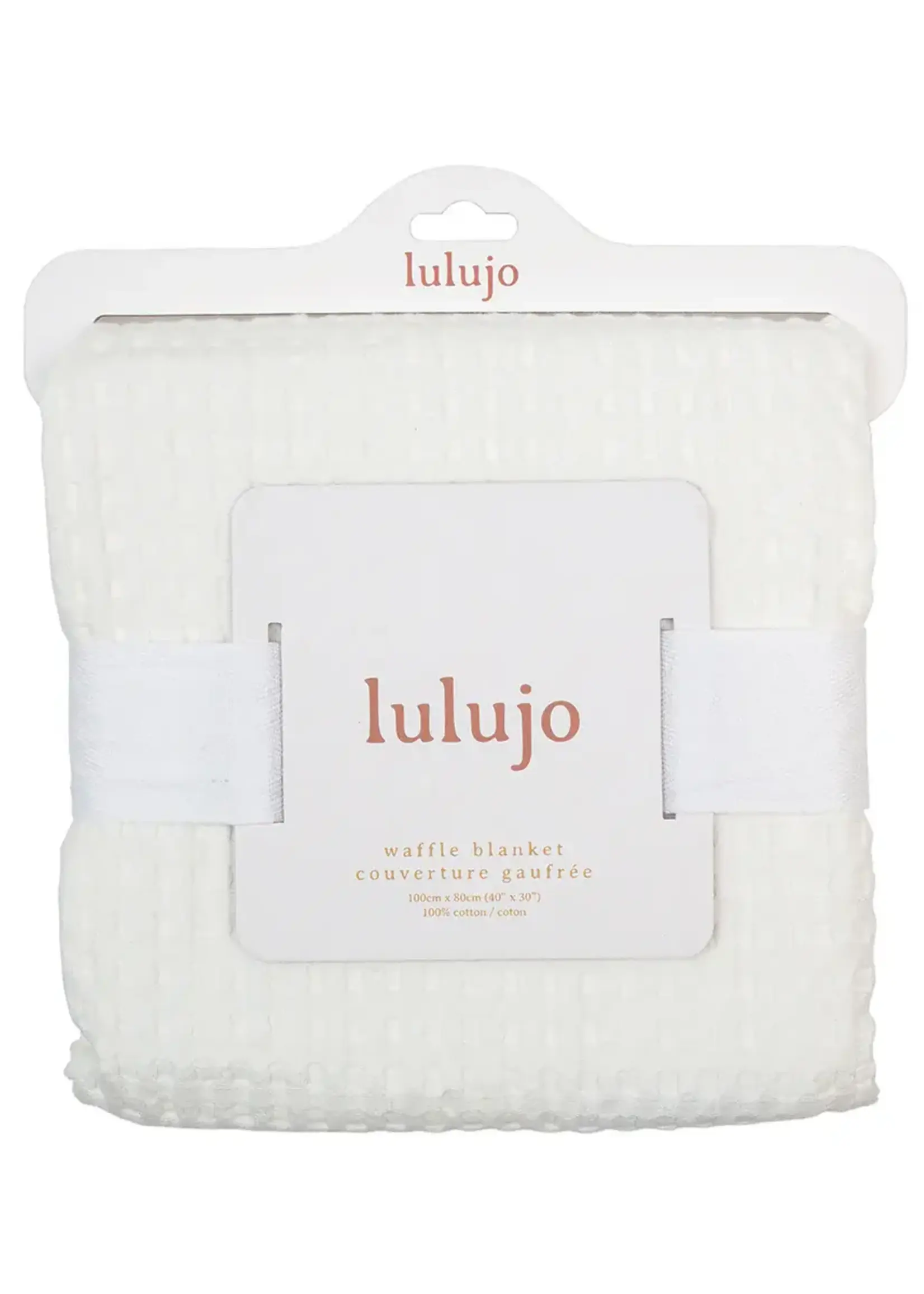 Lulujo Baby Waffle Baby Blanket