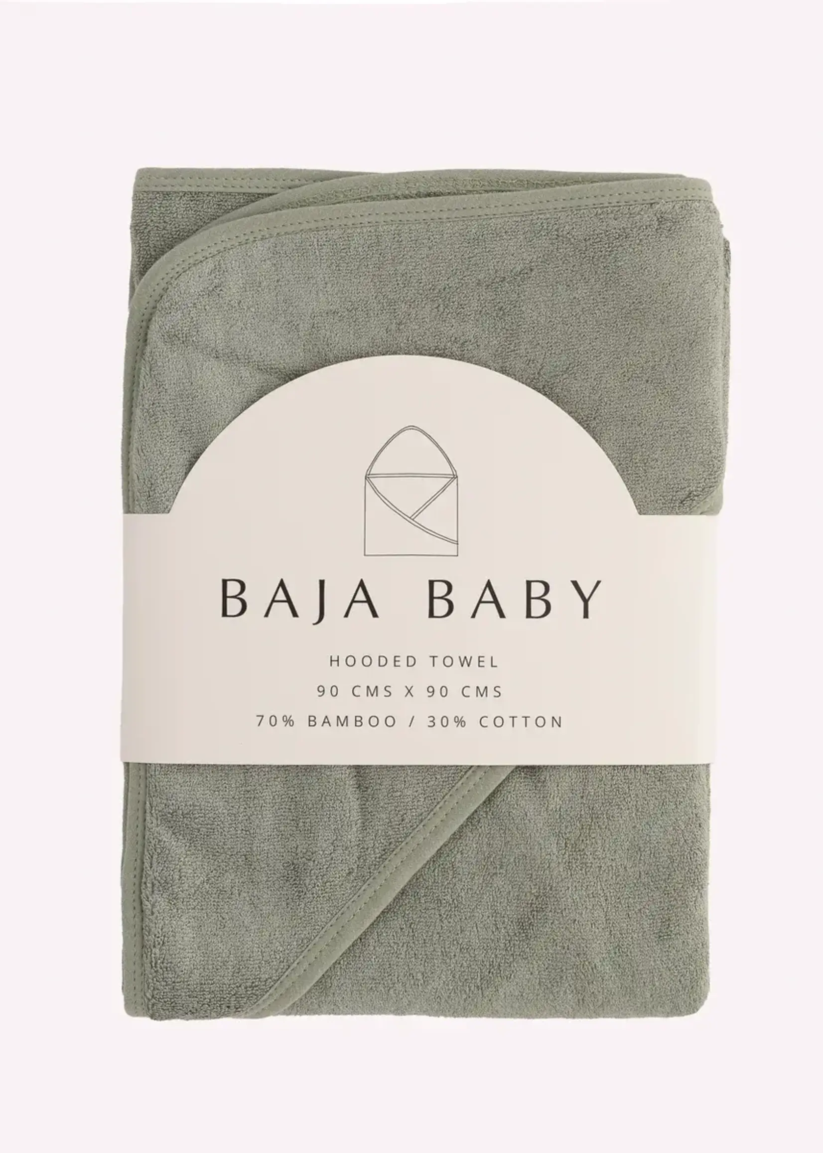 Baja Baby Bamboo Cotton Hooded Towel