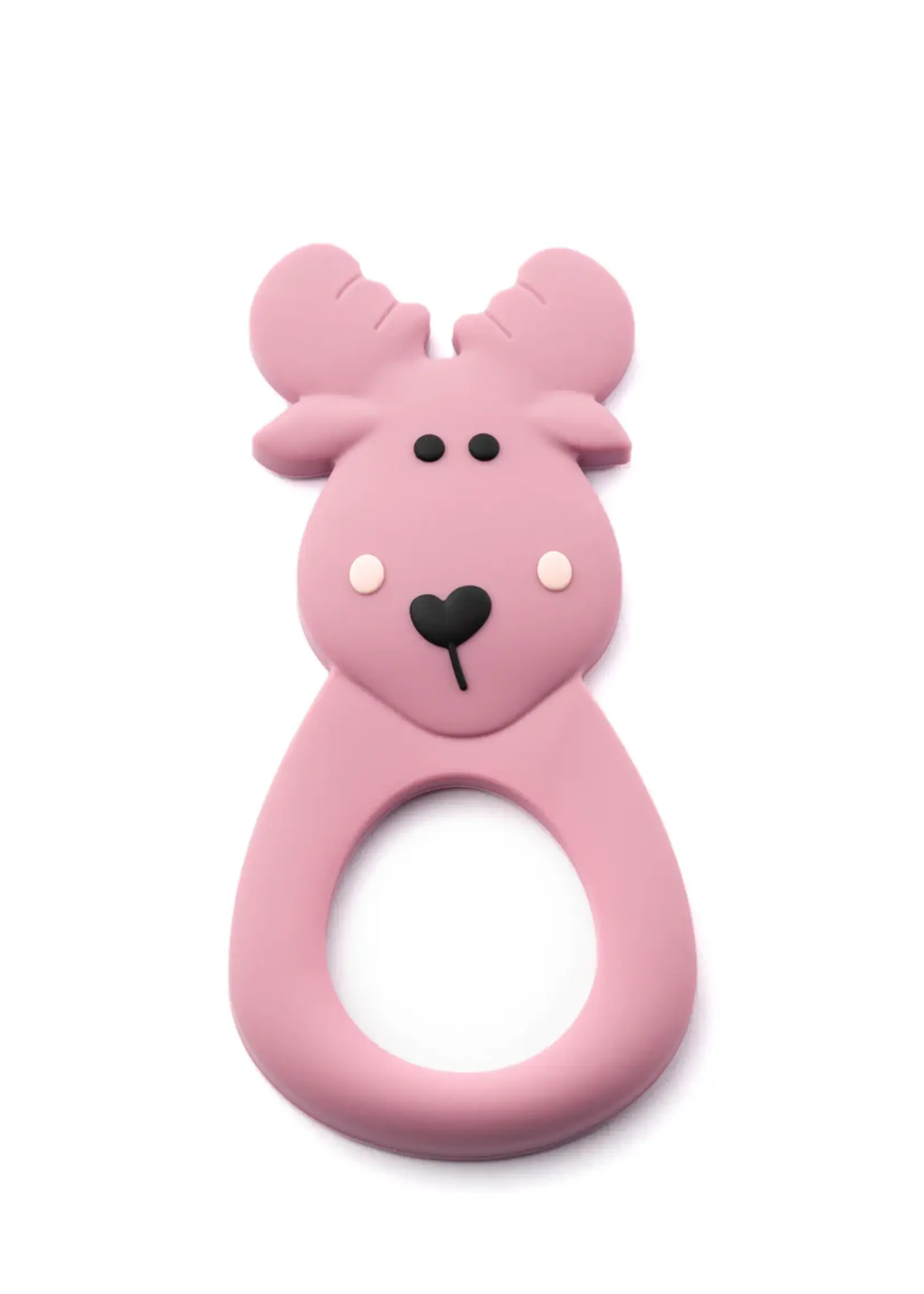 Little Cheeks MOOSE Teether & Clip