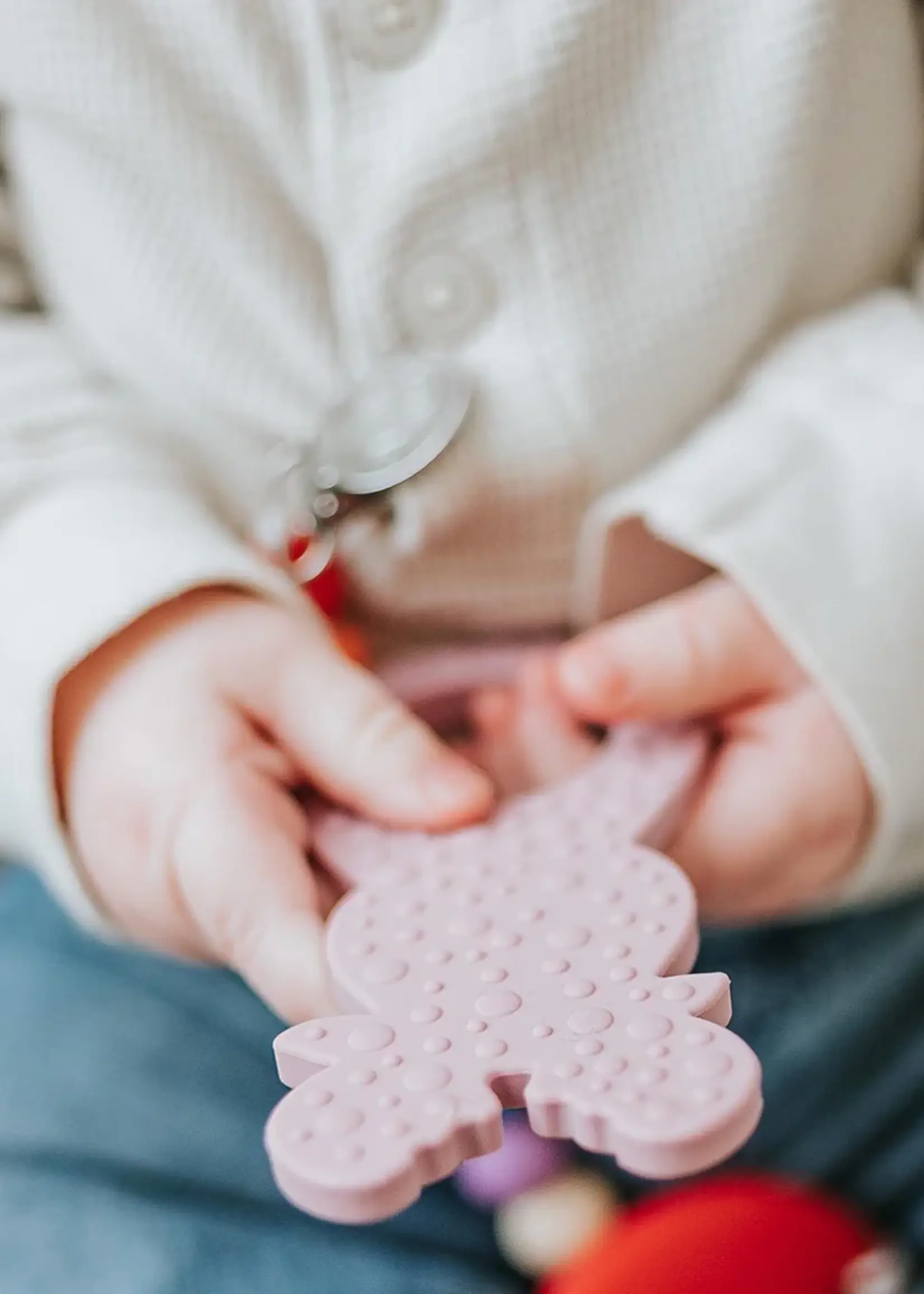 Little Cheeks MOOSE Teether & Clip