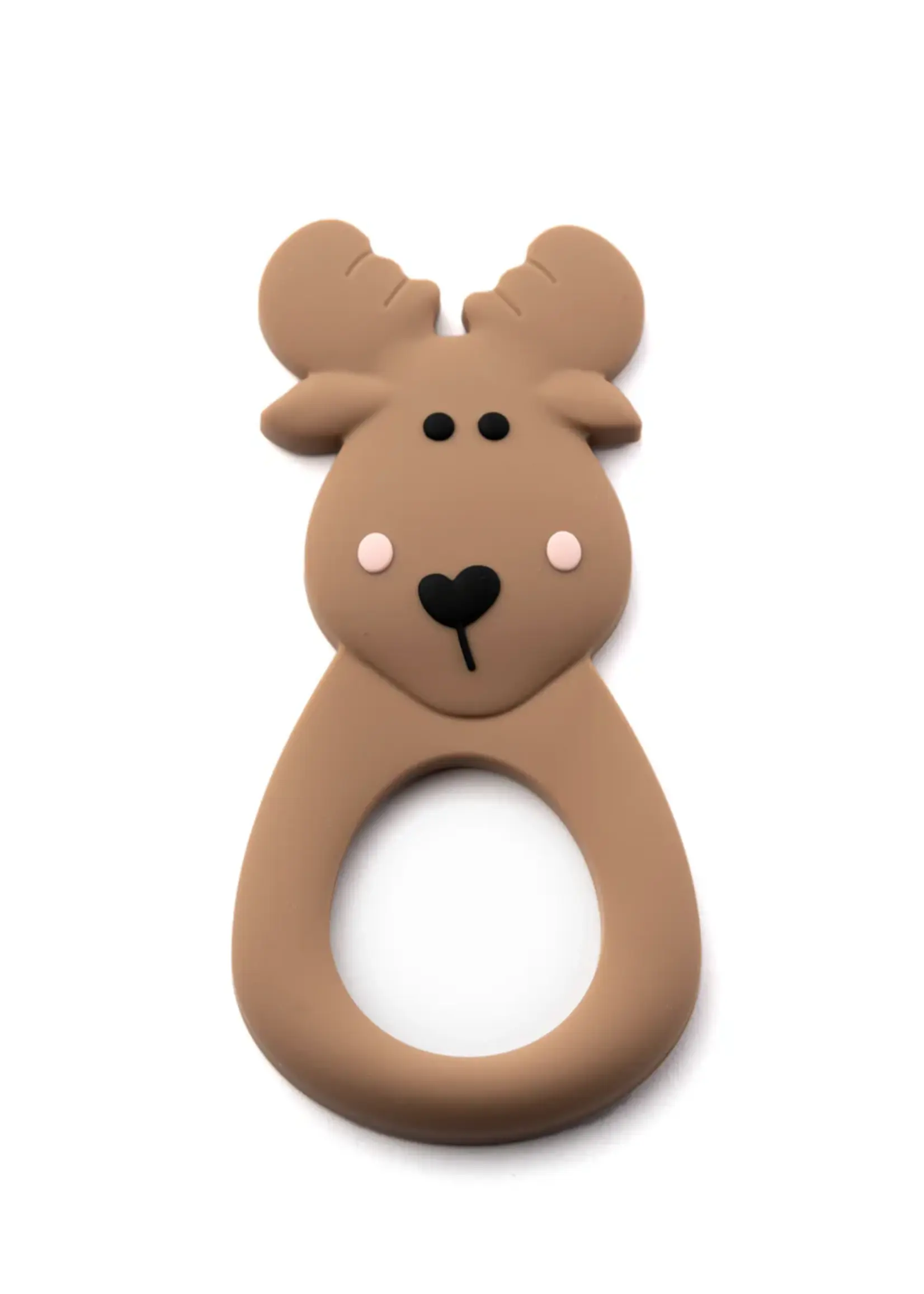 Little Cheeks MOOSE Teether & Clip