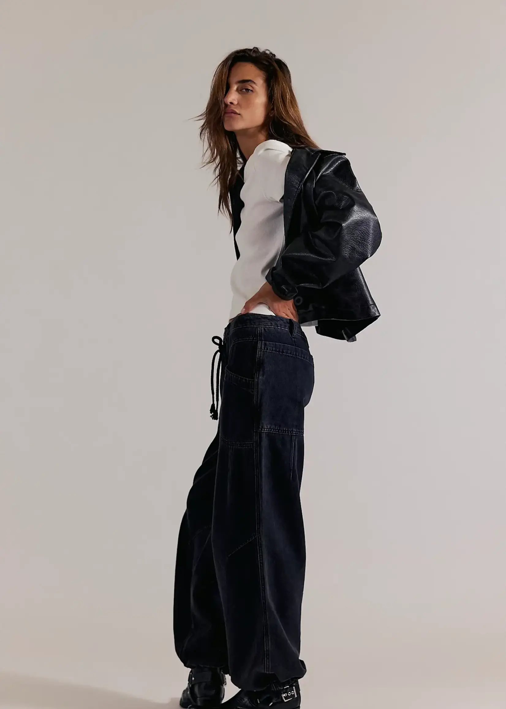 Free People Love Language Pull-On Jeans