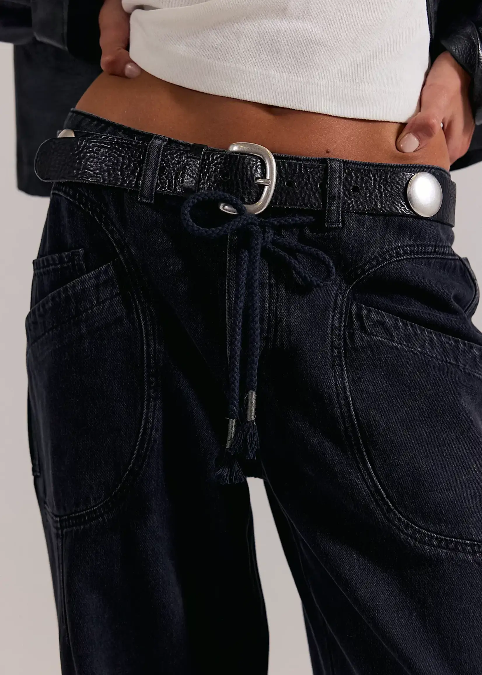 Free People Love Language Pull-On Jeans