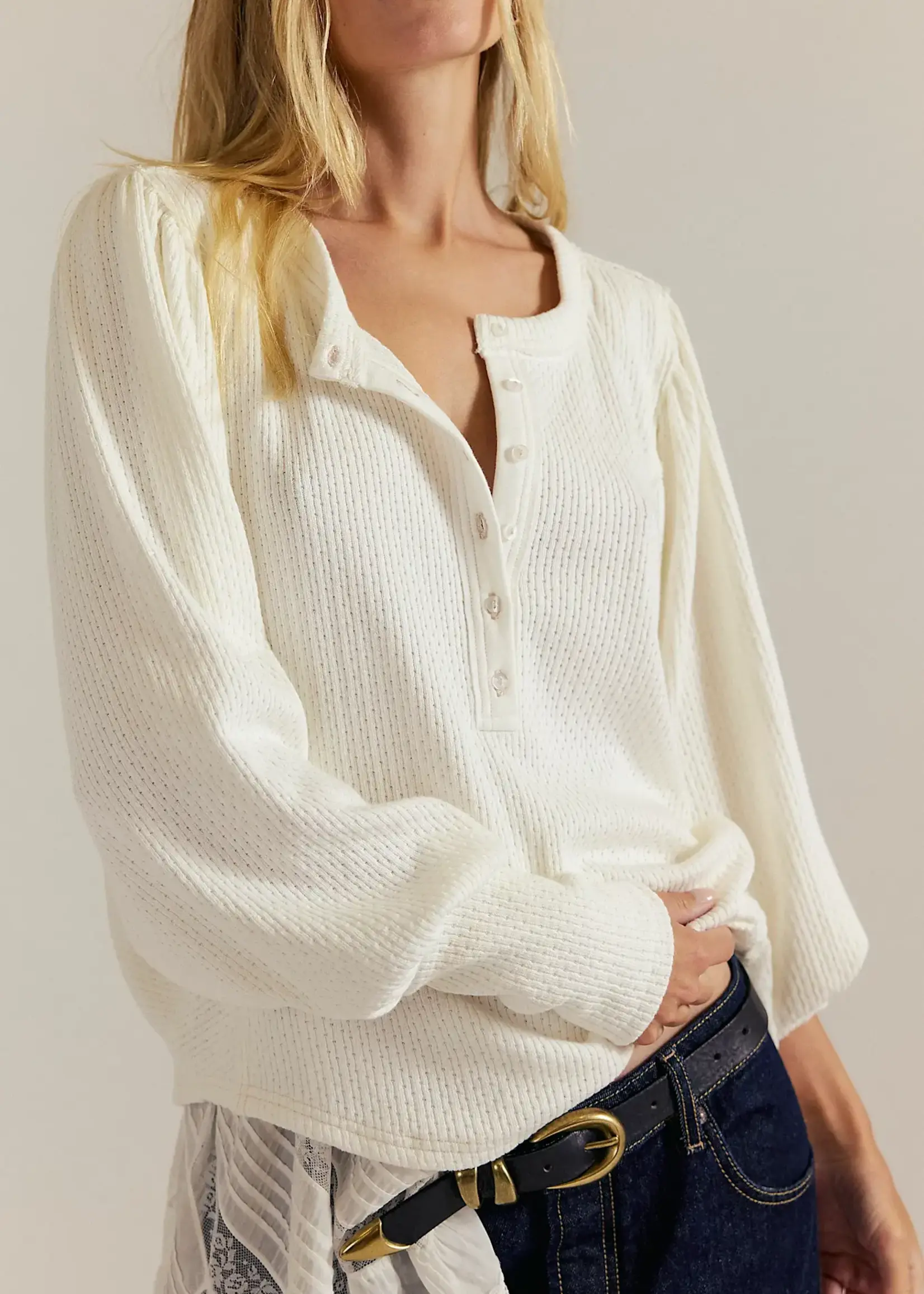 Free People Quinn Knit Thermal