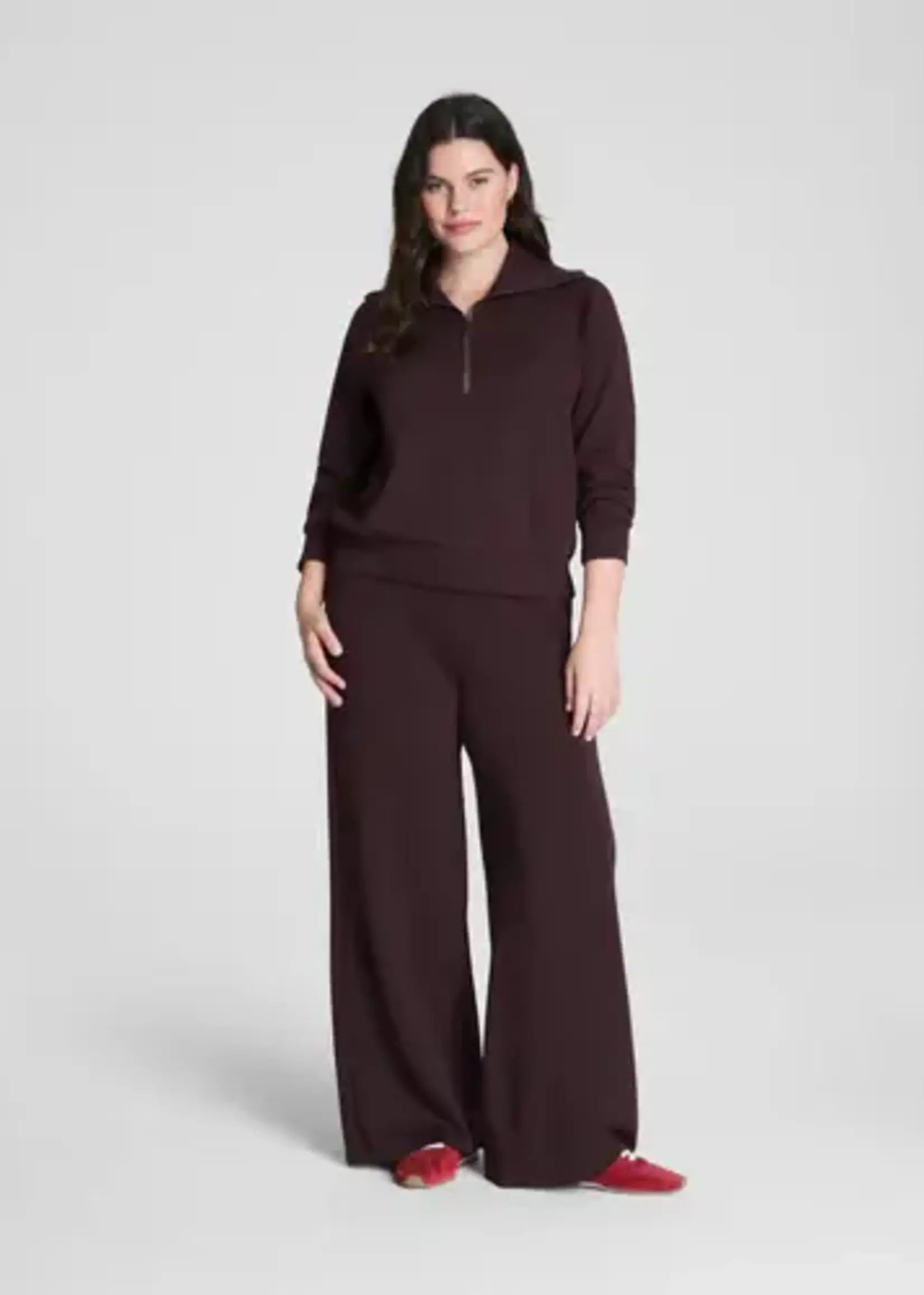 SPANX Truffle Brown AirEssentials Wide Leg Pant