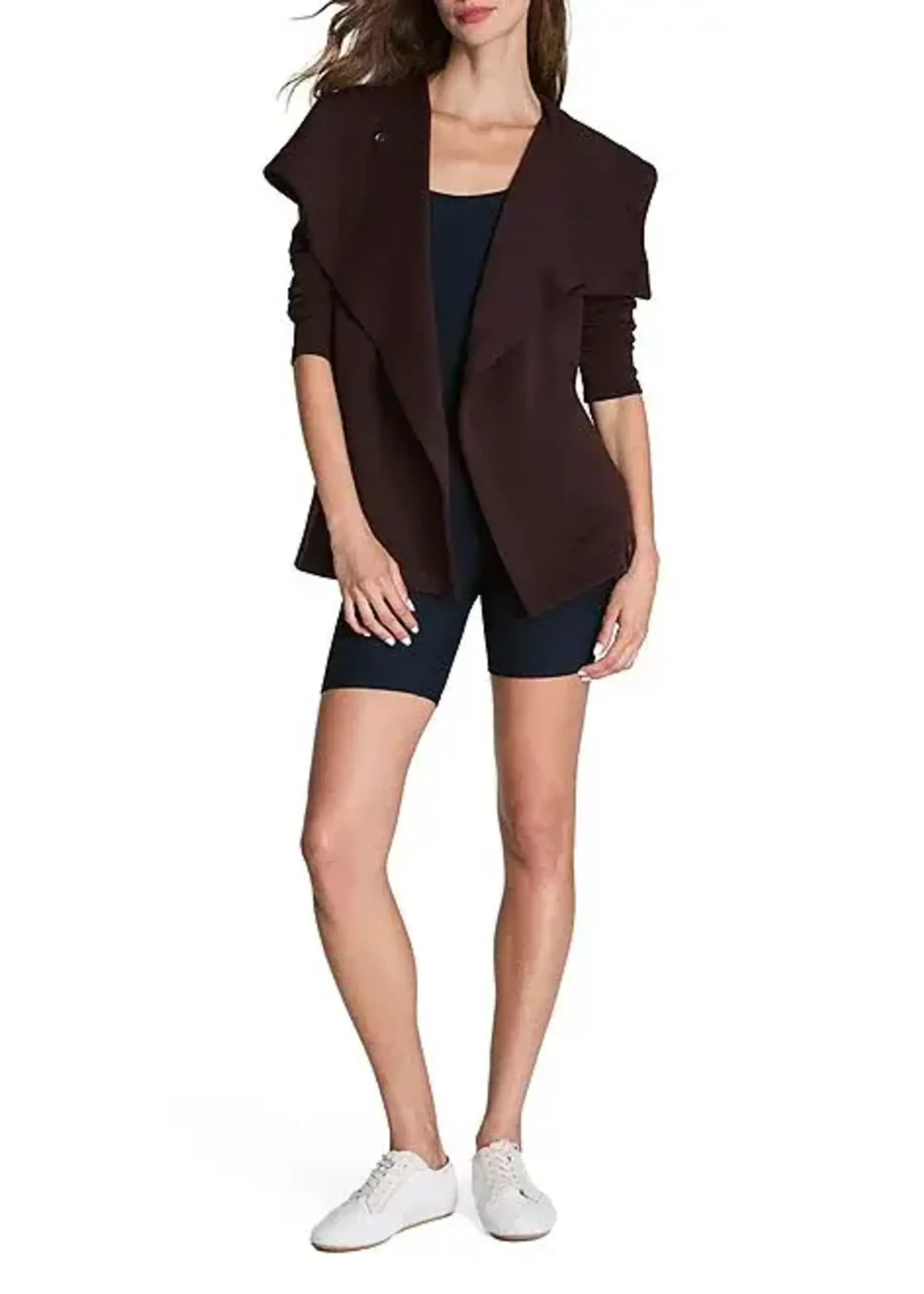 SPANX Truffle Brown Open Wrap Cardigan