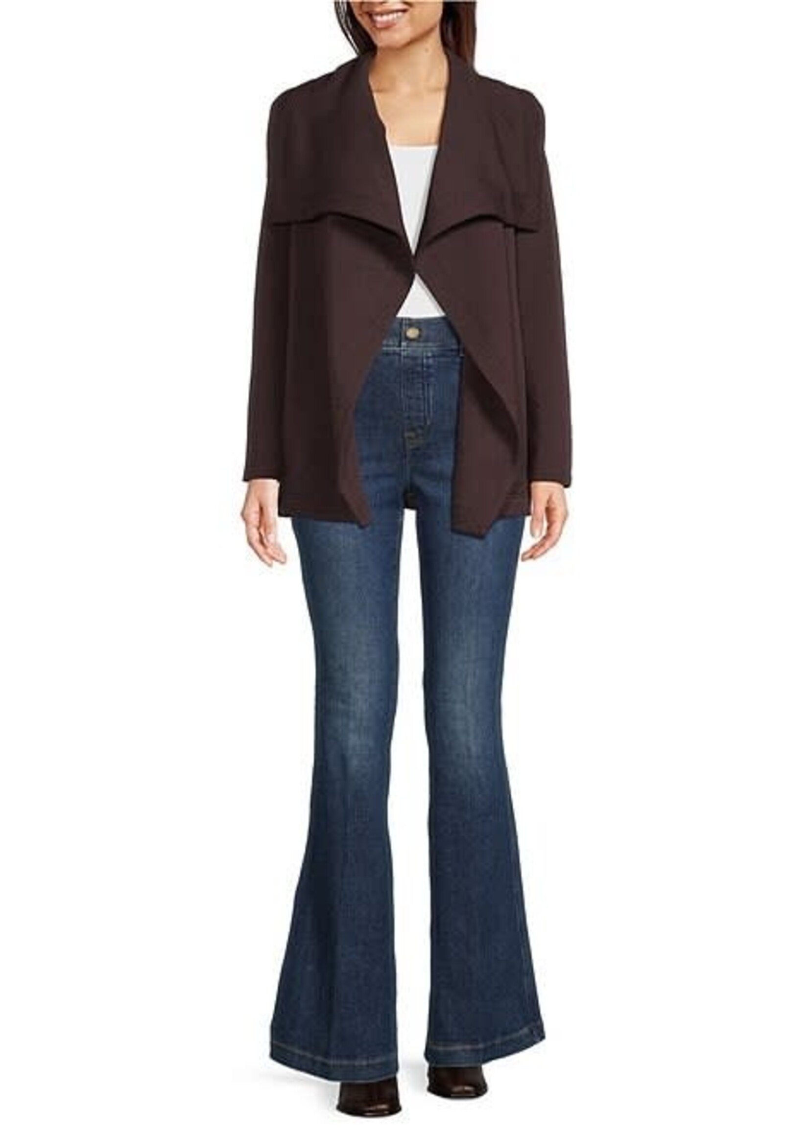 SPANX Truffle Brown Open Wrap Cardigan