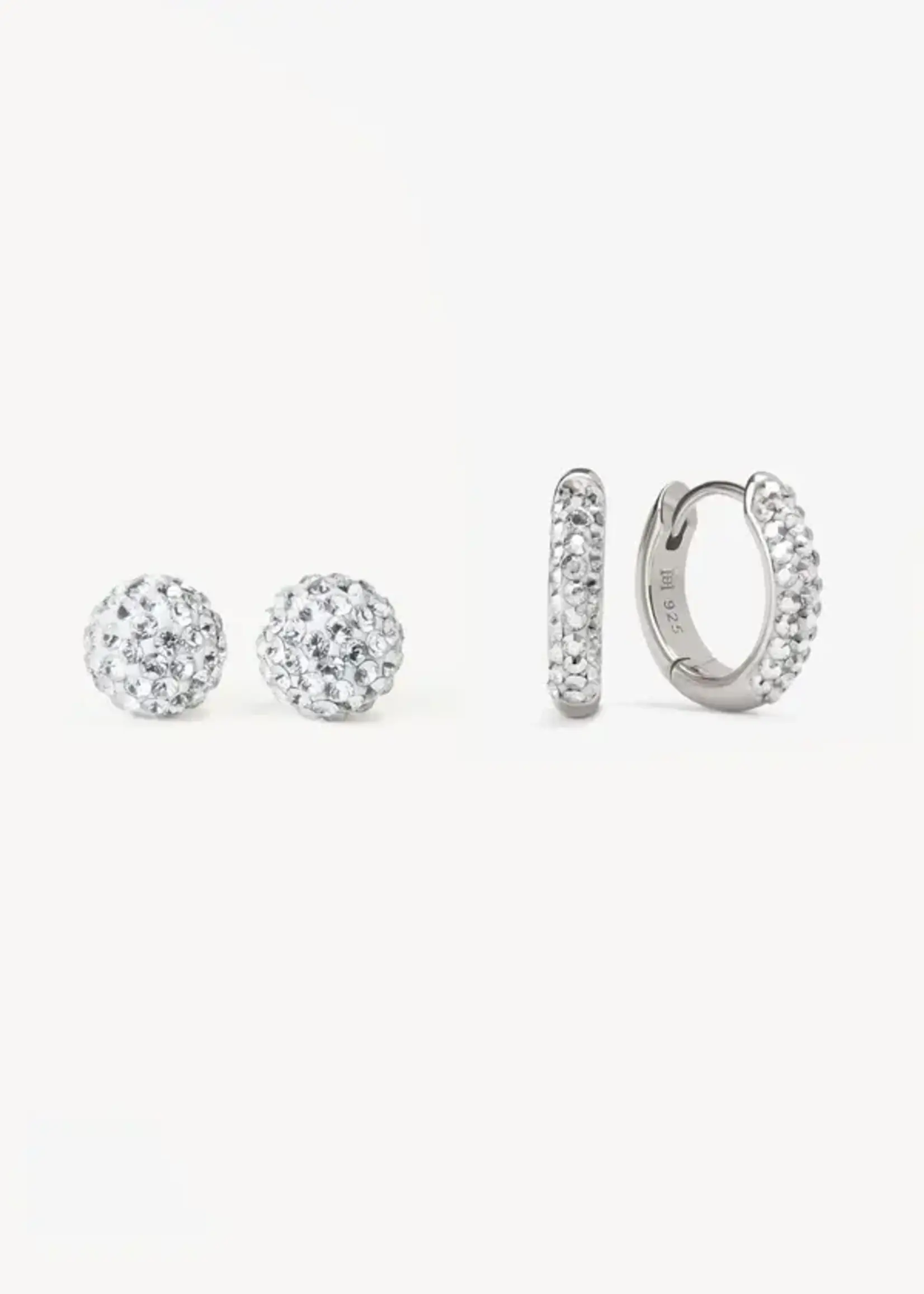 Hillberg & Berk Always on Hoop + Stud Gift Set