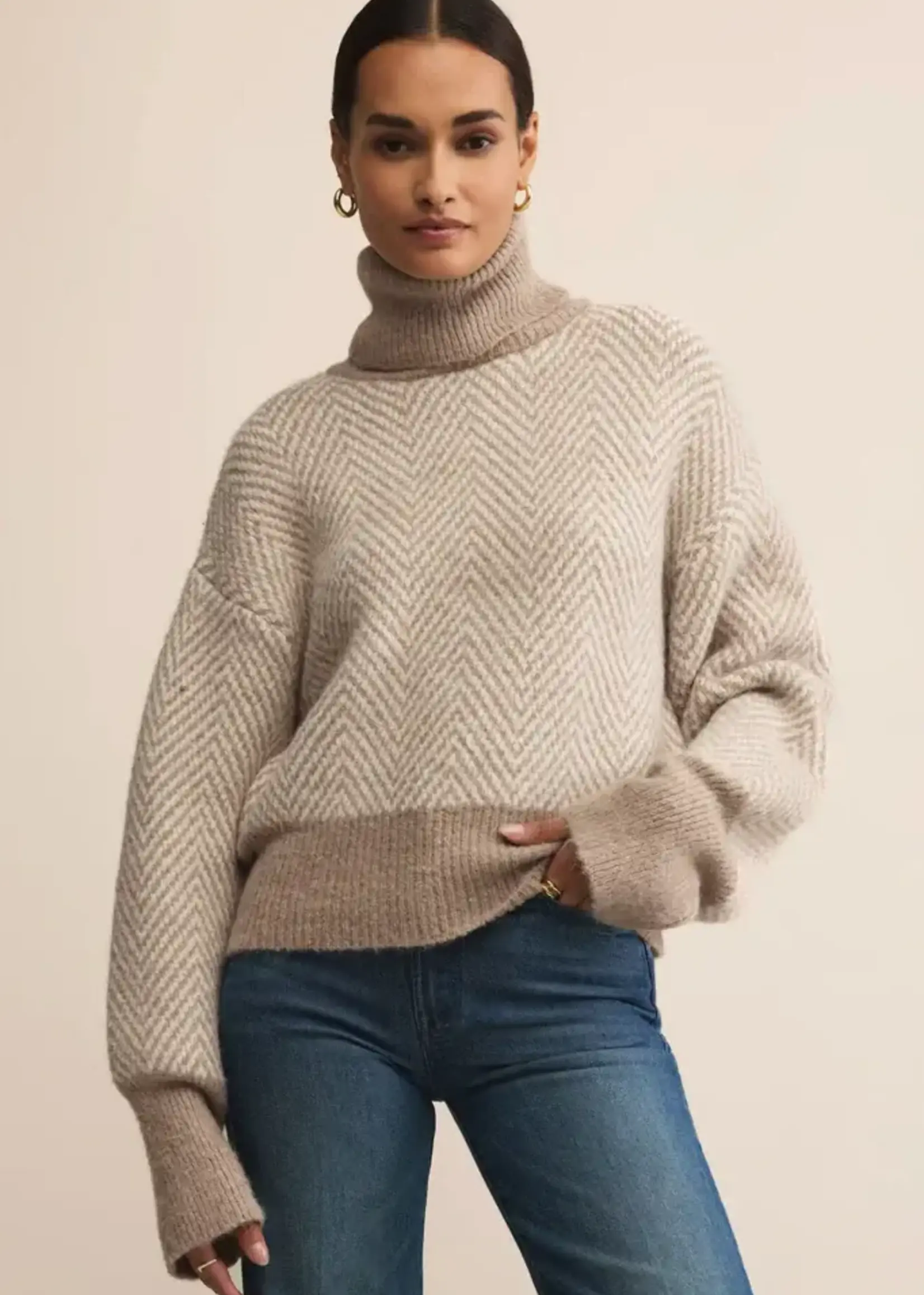 Z SUPPLY Balkan Funnel Neck Sweater