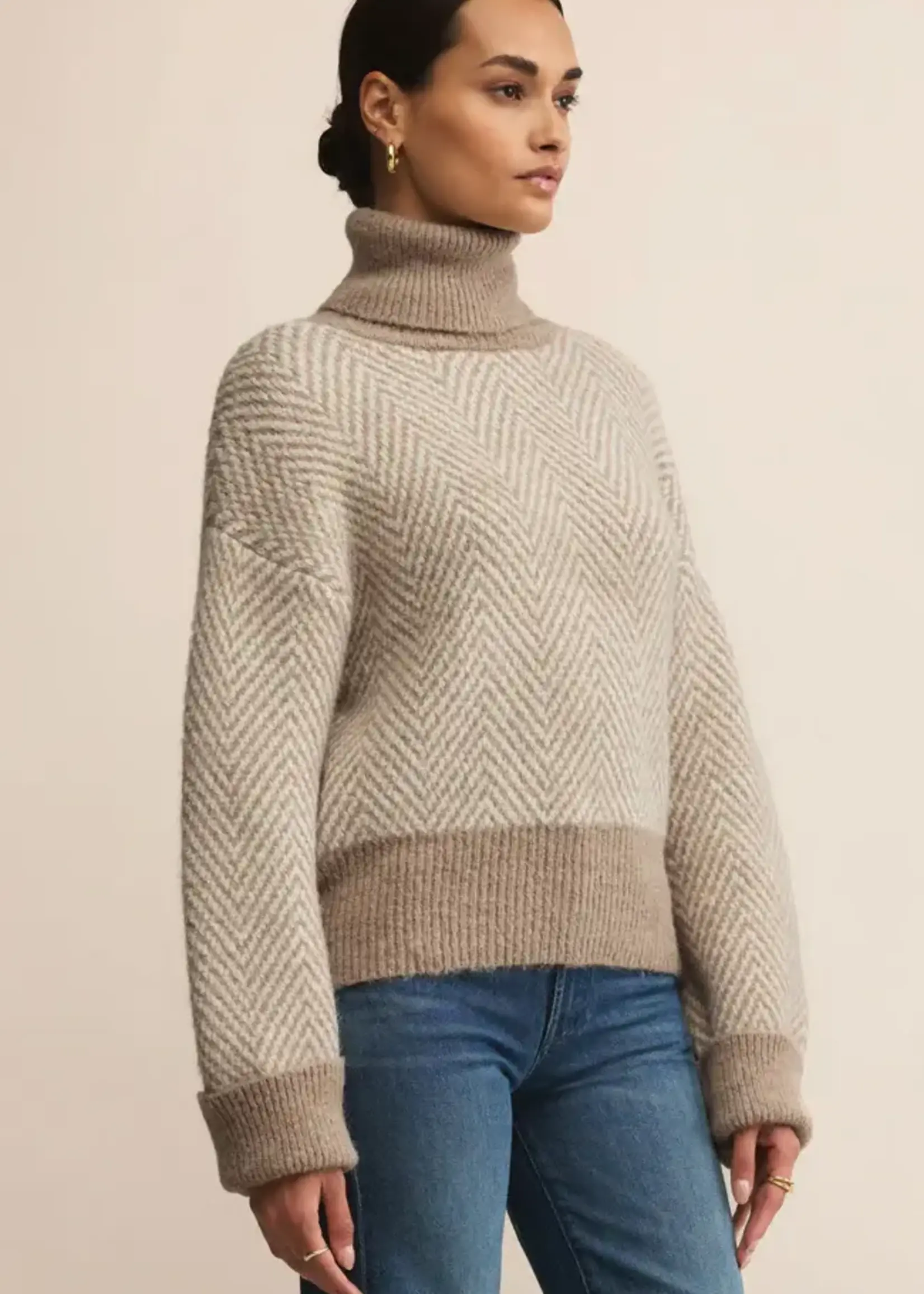 Z SUPPLY Balkan Funnel Neck Sweater